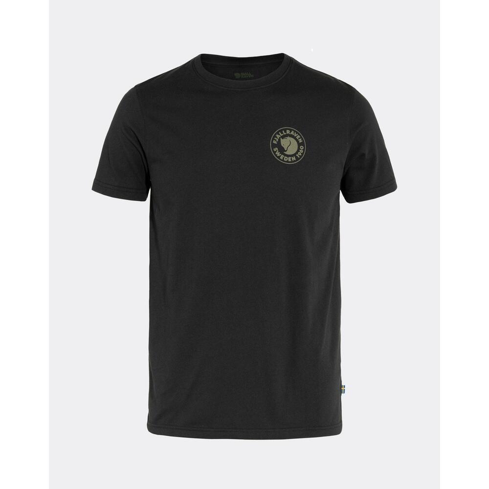 Camiseta Negra Fjallraven 1960 Logo T-shirt Black Funcional y Duradera 4/6