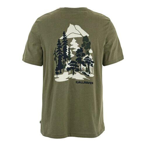 Camiseta Verde Fjallraven Swedish Forest T-Shirt Laurel Green de Corte Regular 5/5