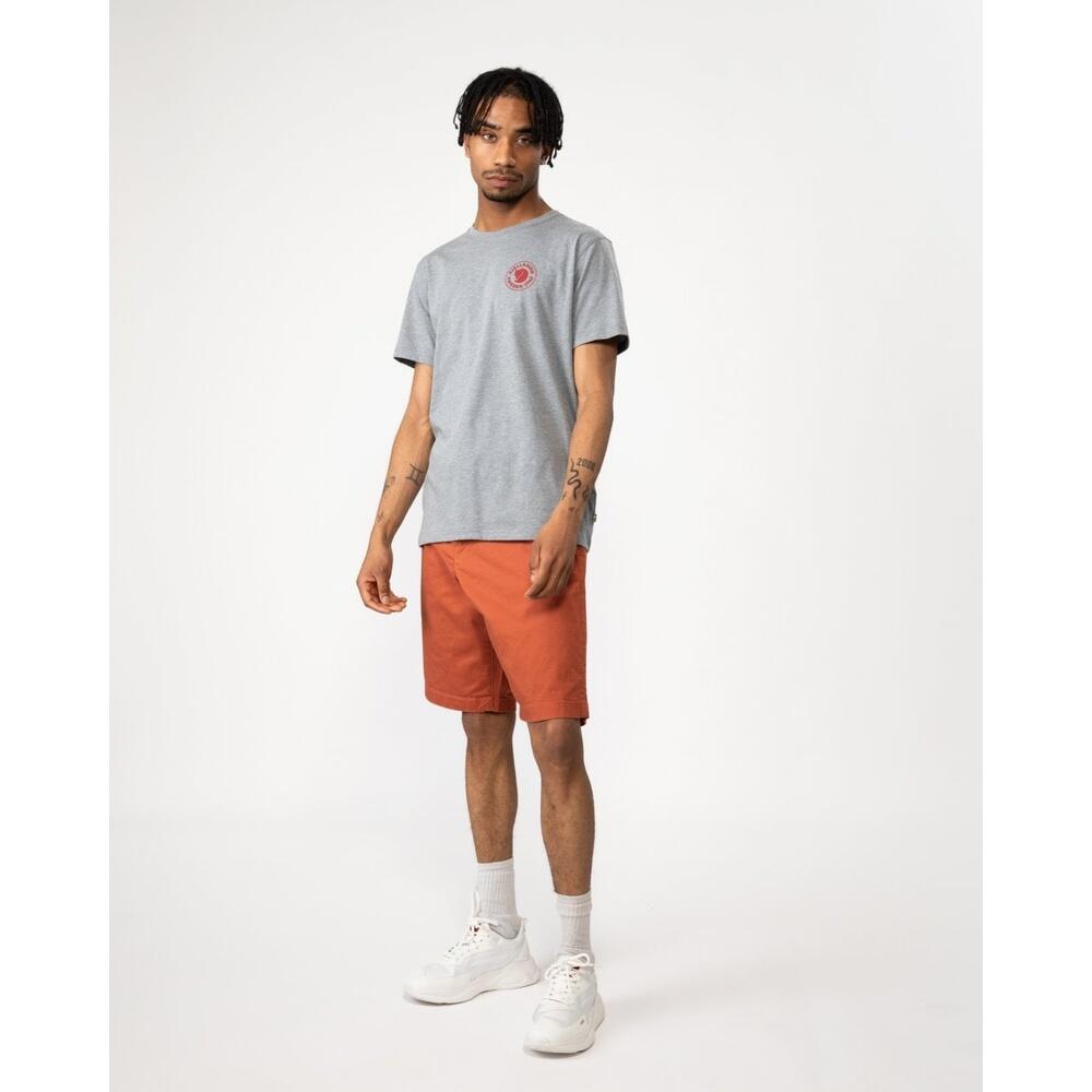 Camiseta Gris Fjallraven 1960 Logo T-shirt Grey Melange Funcional y Duradera 6/6
