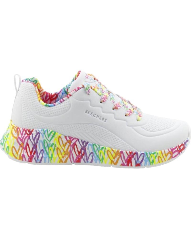 Buty sportowe Sneakersy damskie, Uno Lite - Exuberant Hearts
