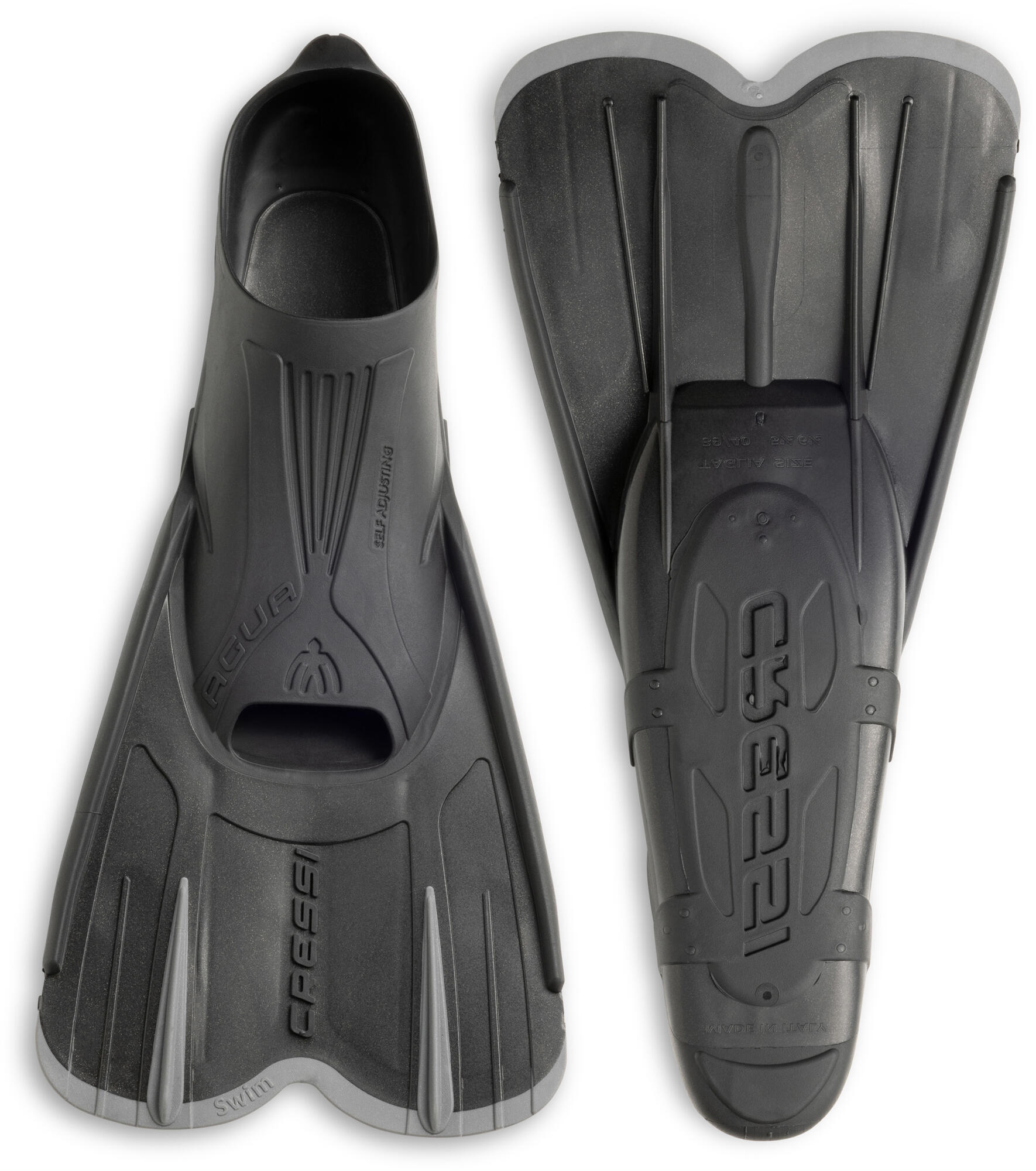 Agua Short Fins - Palmes Courtes Légères et Réactives pour la Natation et 4/7