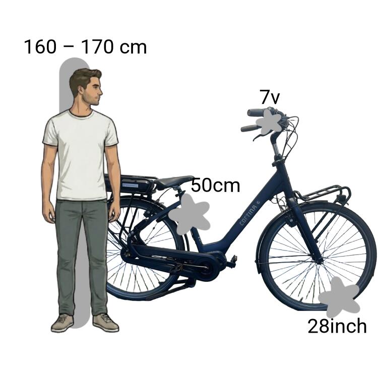 Bicicleta usada Cortina E-Common Family E-Bike 2/4
