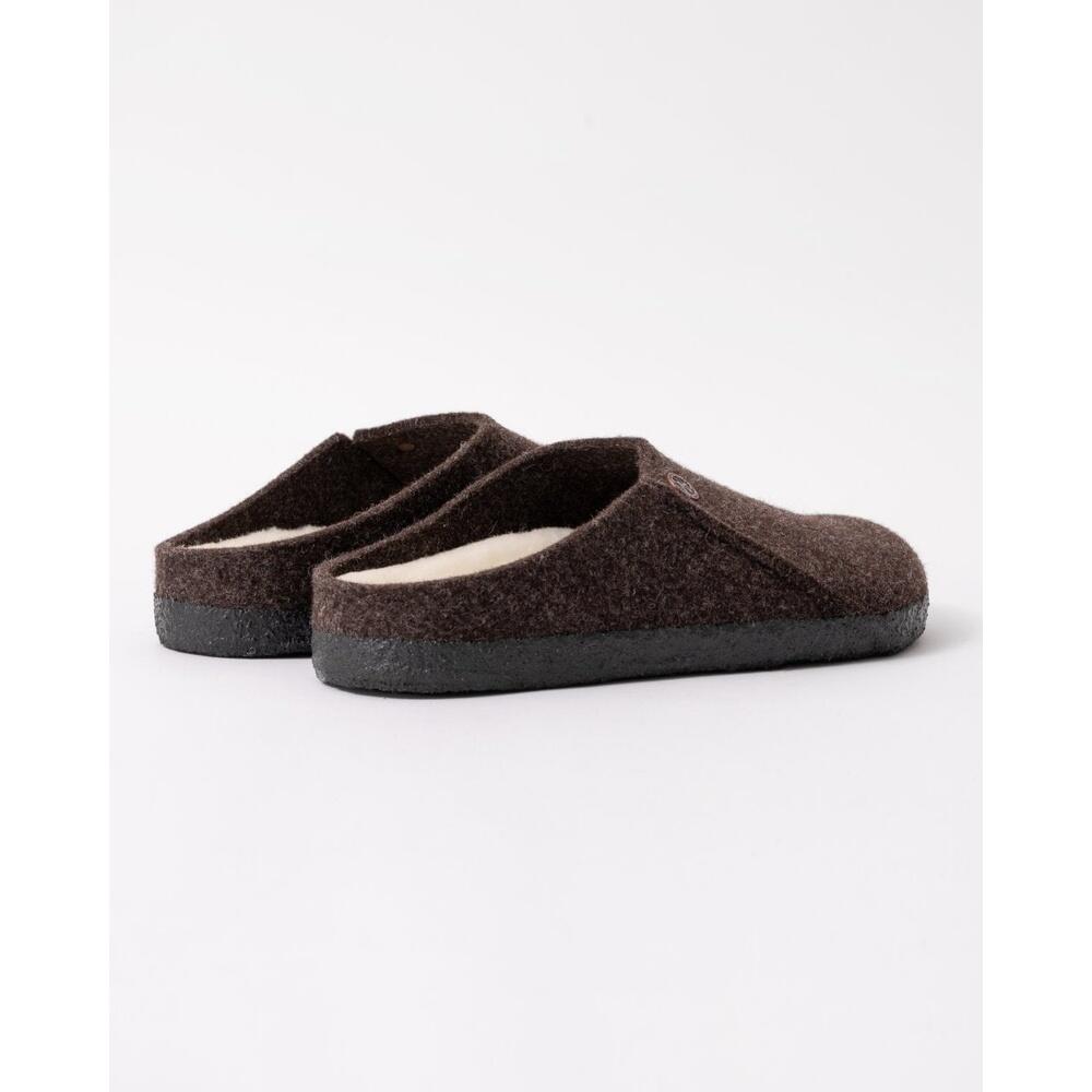 Męskie muły Birkenstock Zermatt Shearling brązowe regular 1016570 2/8