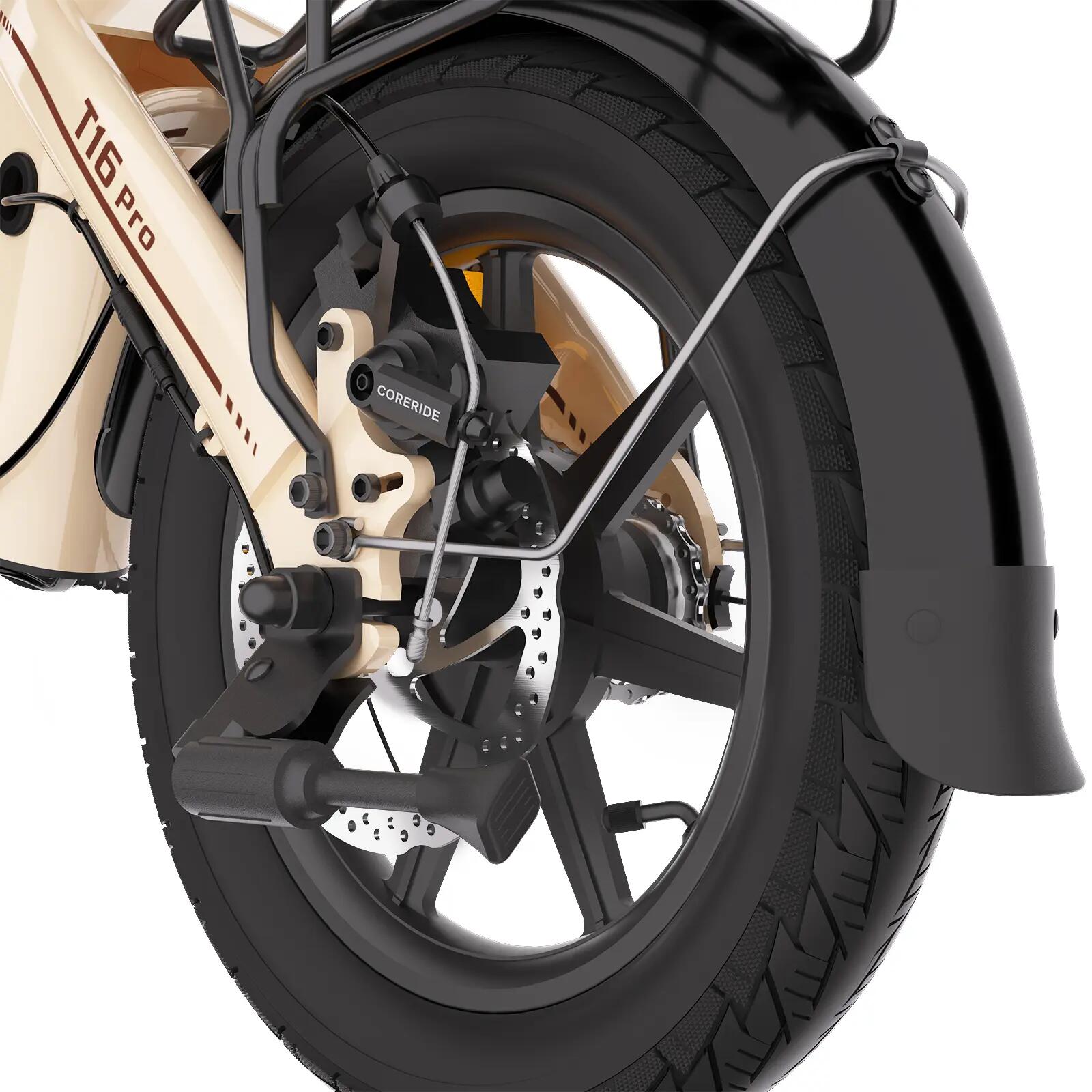 E-Bike dobrável BODYWEL T16PRO motor 250W bateria 36V 7.8Ah 3/7
