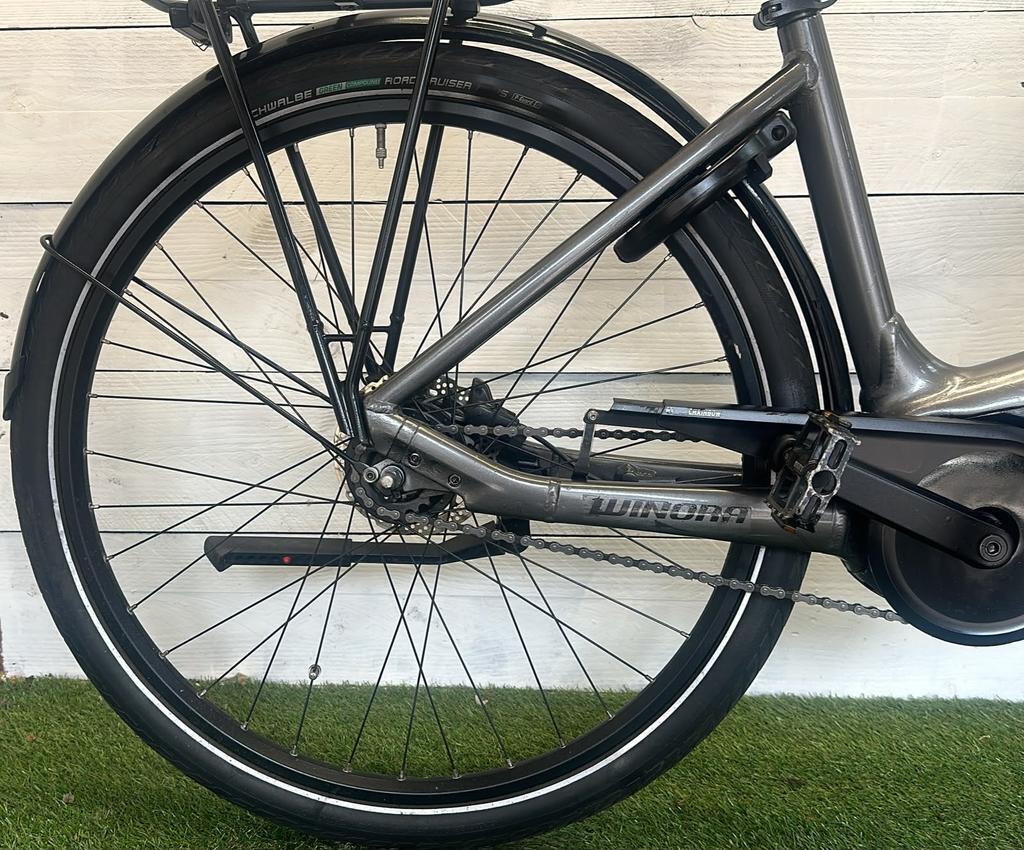 Winora electric stadsfiets bike 500Wh, metal/grijs 6/7
