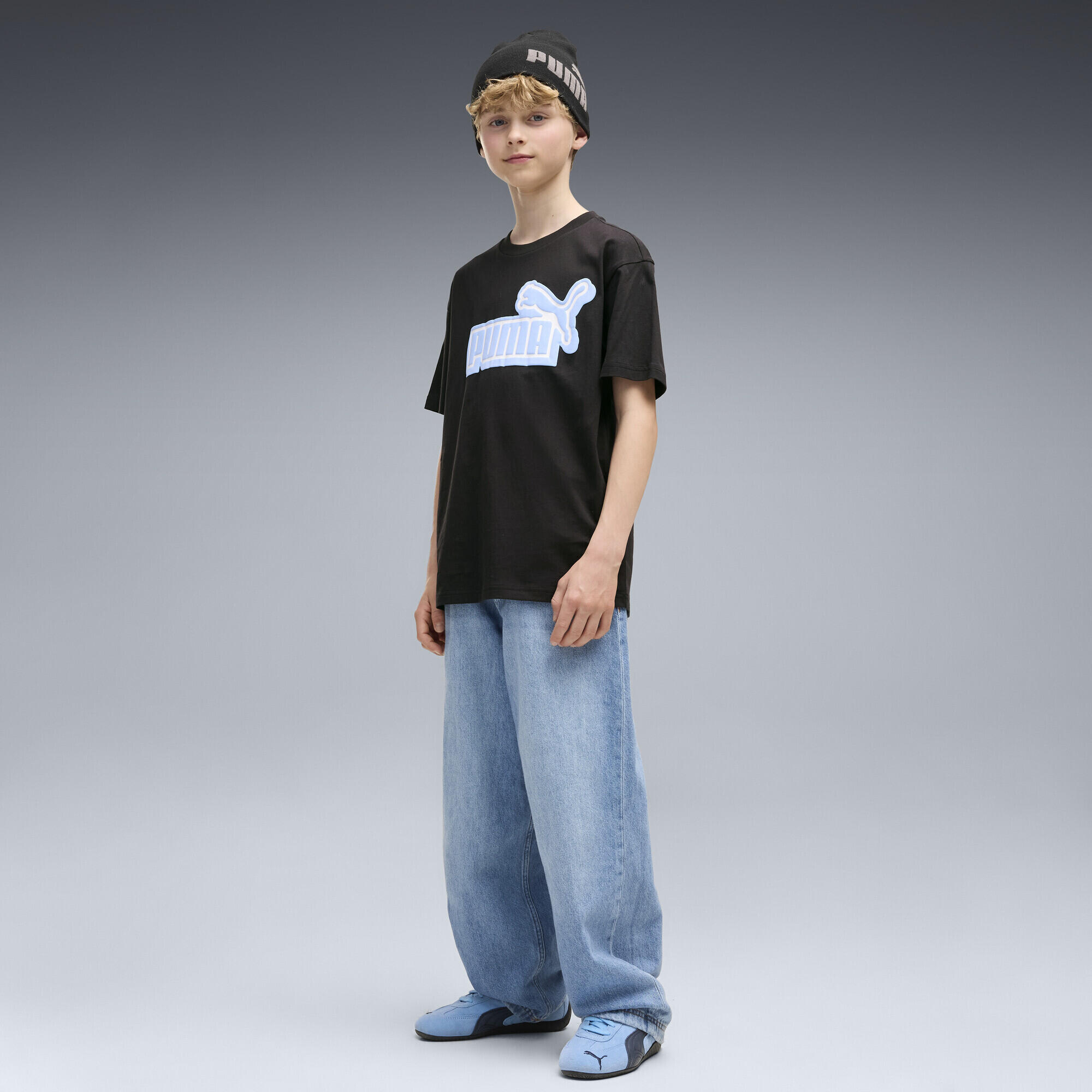 T-shirt infantil gráfico relaxado Essentials Logo Lab PUMA 4/5