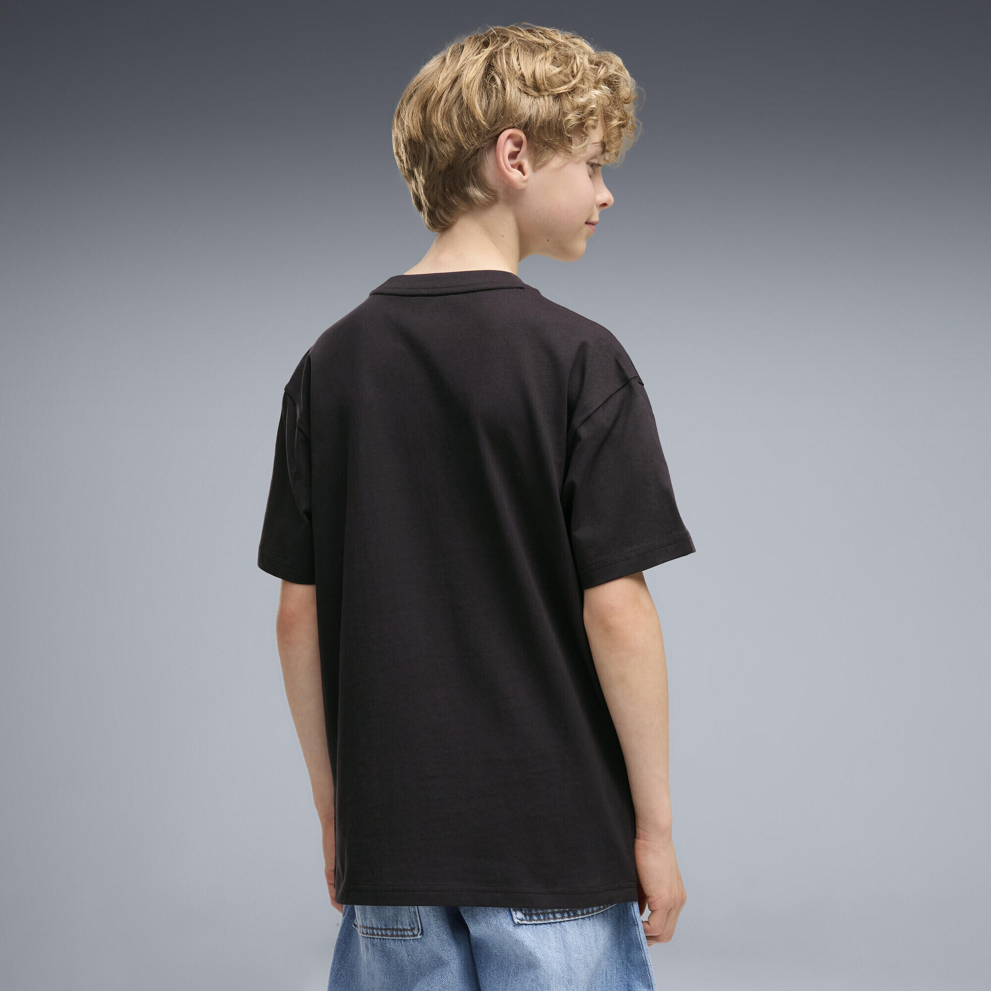 T-shirt infantil gráfico relaxado Essentials Logo Lab PUMA 3/5