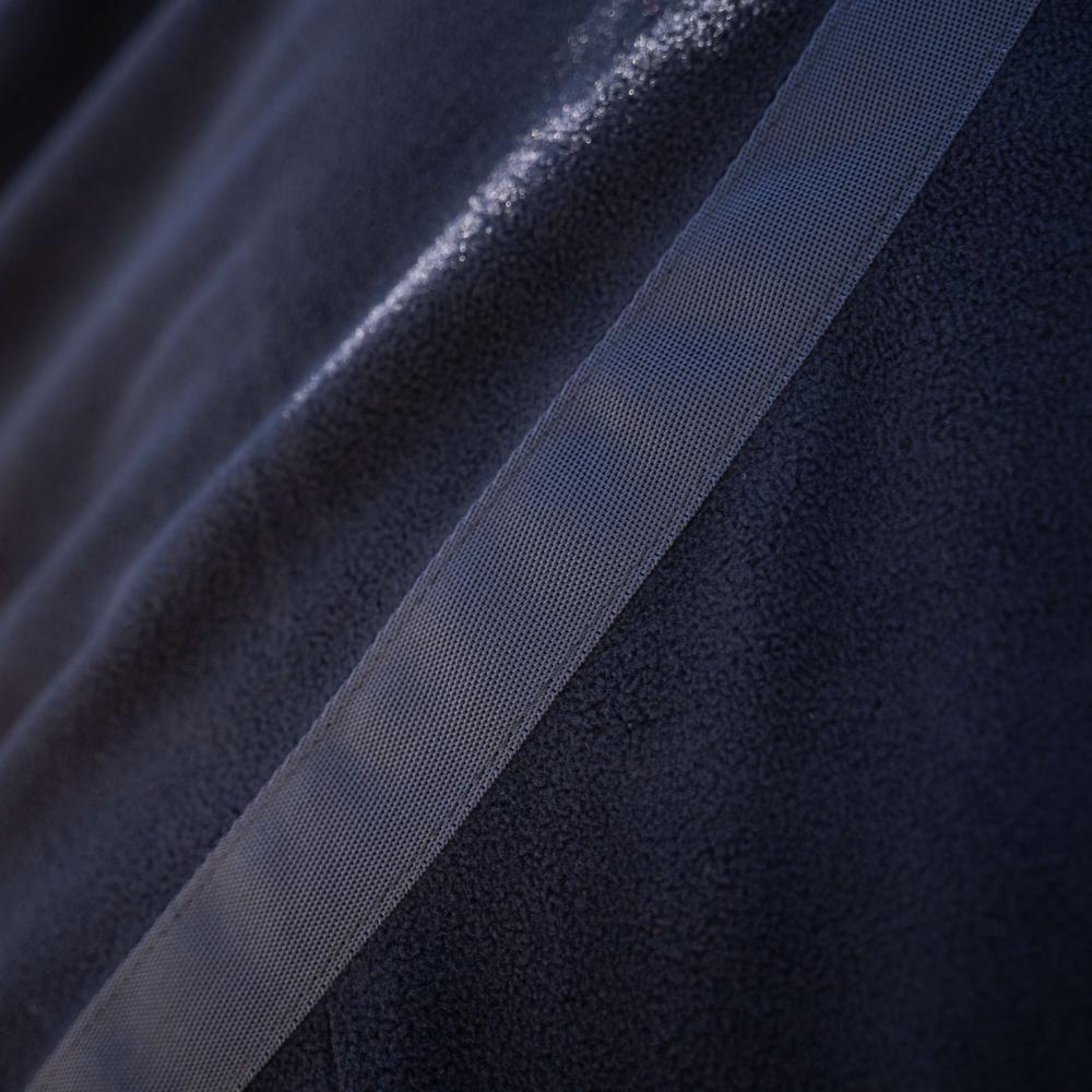 Zweetdeken fleece heavy met nek marine 125-5'9 3/7