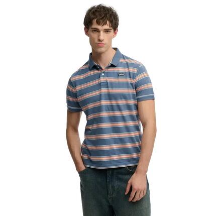 Koszulka polo w paski Superdry Vintage