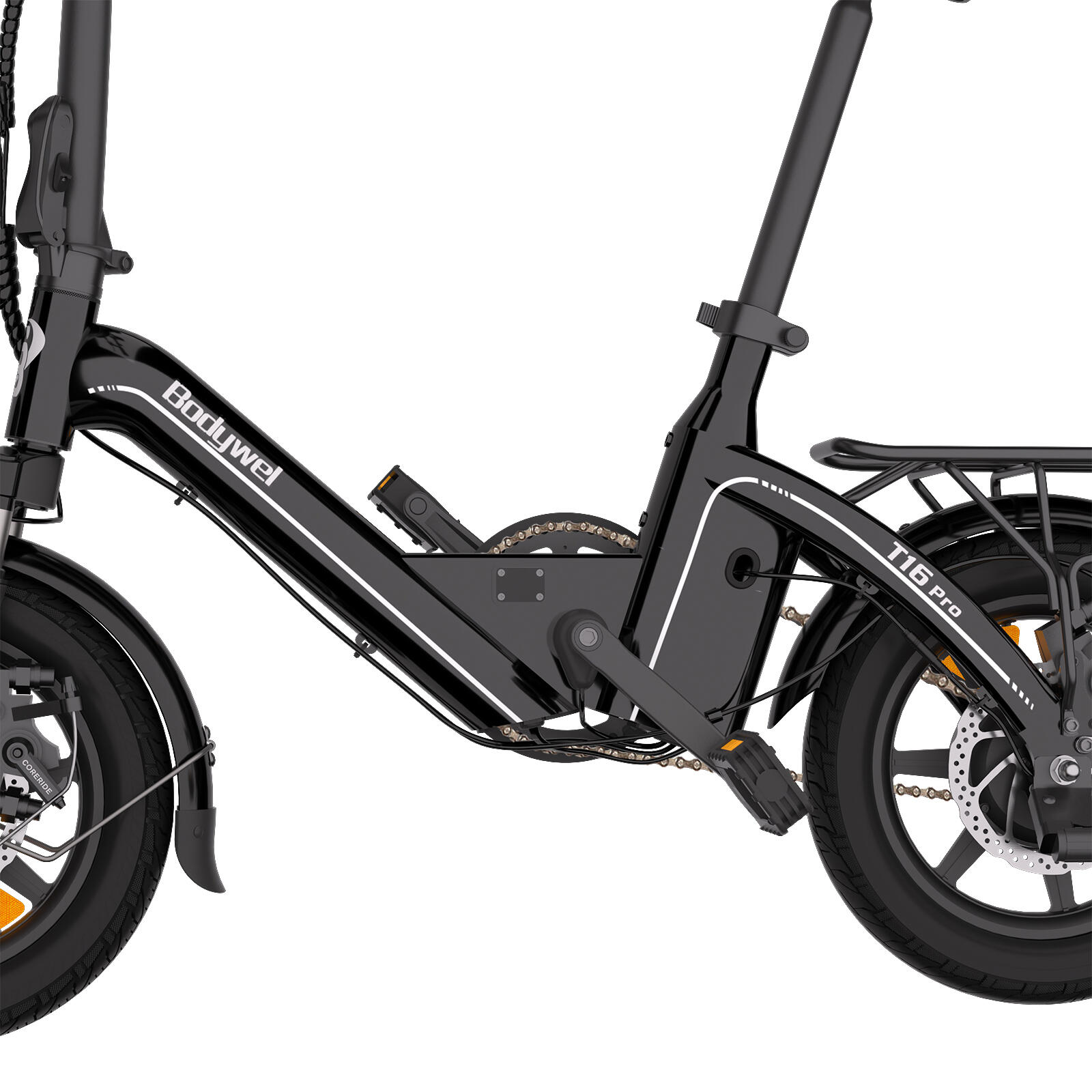 Bicicleta eléctrica plegable BODYWEL T16PRO motor 250W batería 36V 7.8Ah 4/7