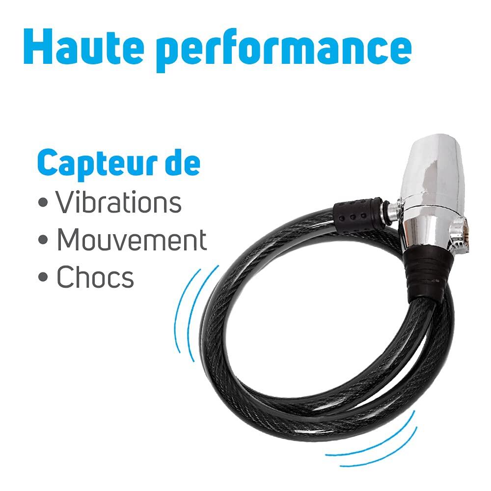 Antivol câble avec Alarme 110 DB - 80 cm AN-CA80 3/7