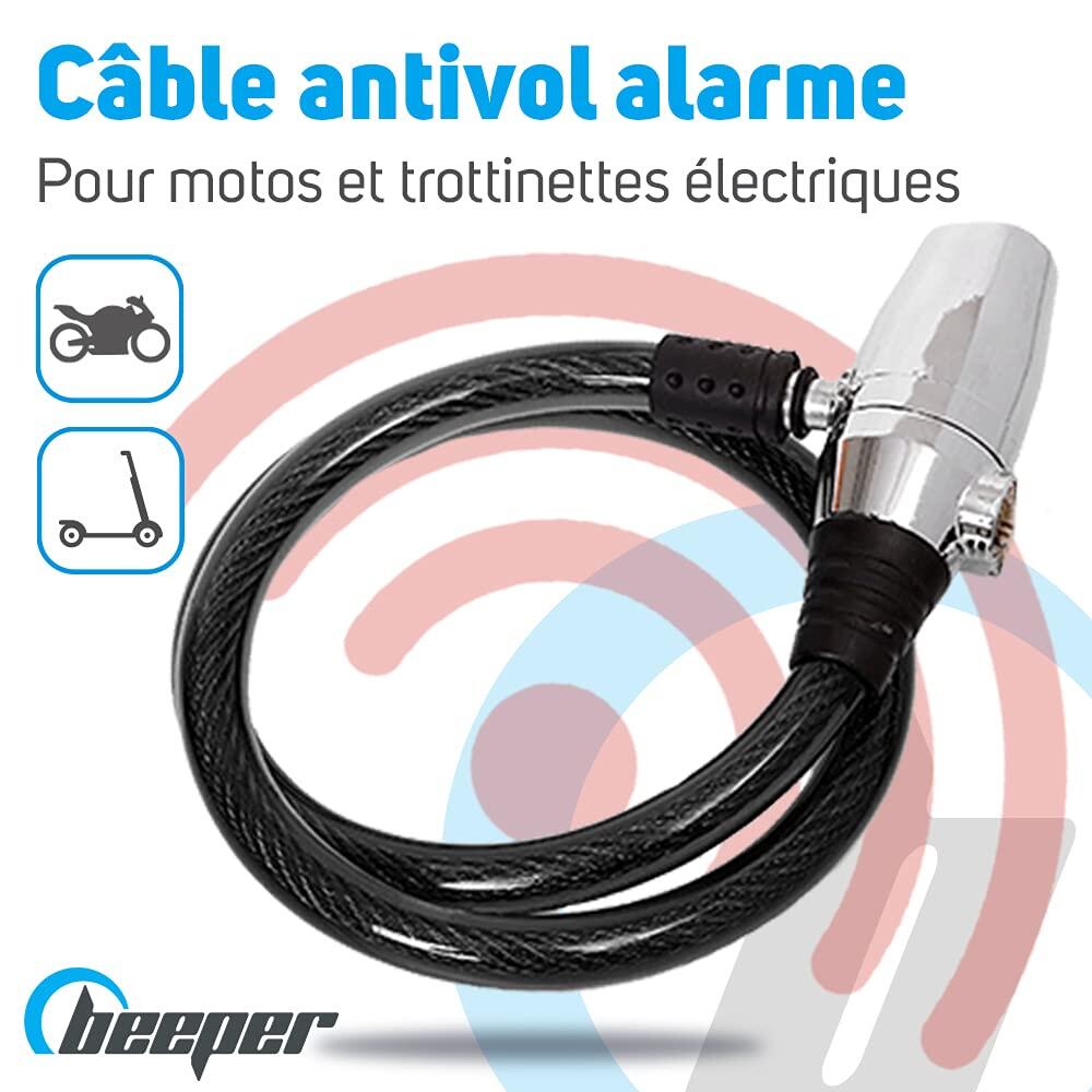 Antivol câble avec Alarme 110 DB - 80 cm AN-CA80 2/7