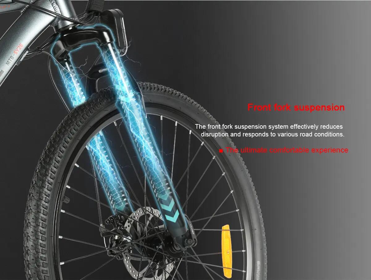 Bicicleta elétrica adulto SY26-II 36V13Ah 26" Ecrã LCD Colorido 12/13