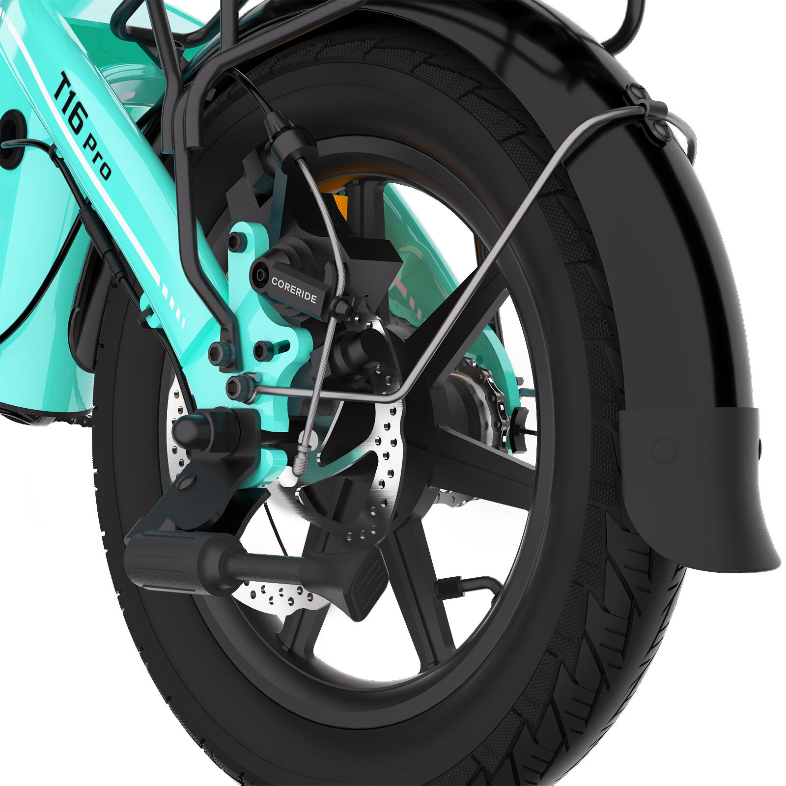 T16PRO-HJ vélo électrique urbain adulte, batterie 36V10Ah, pneus 14". 3/10