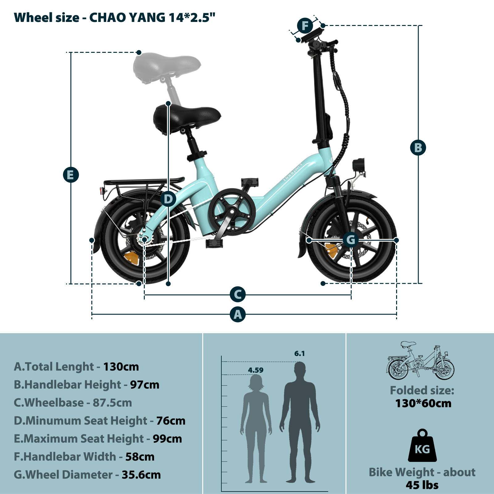T16PRO-HJ vélo électrique urbain adulte, batterie 36V10Ah, pneus 14". 10/10