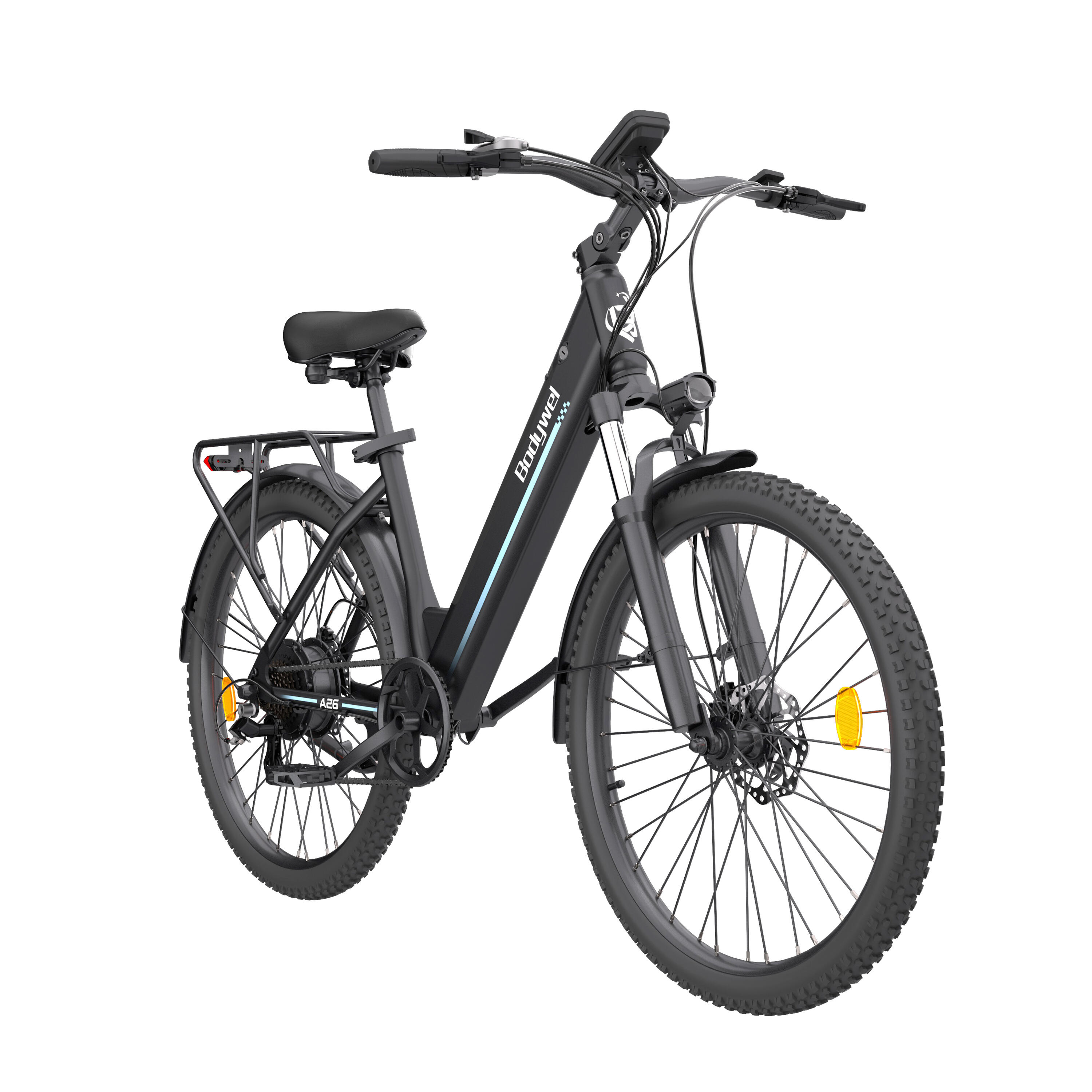 A26 vélo électrique adulte, batterie 36V13Ah, pneus 26", Shimano 7 vitesses. 7/13