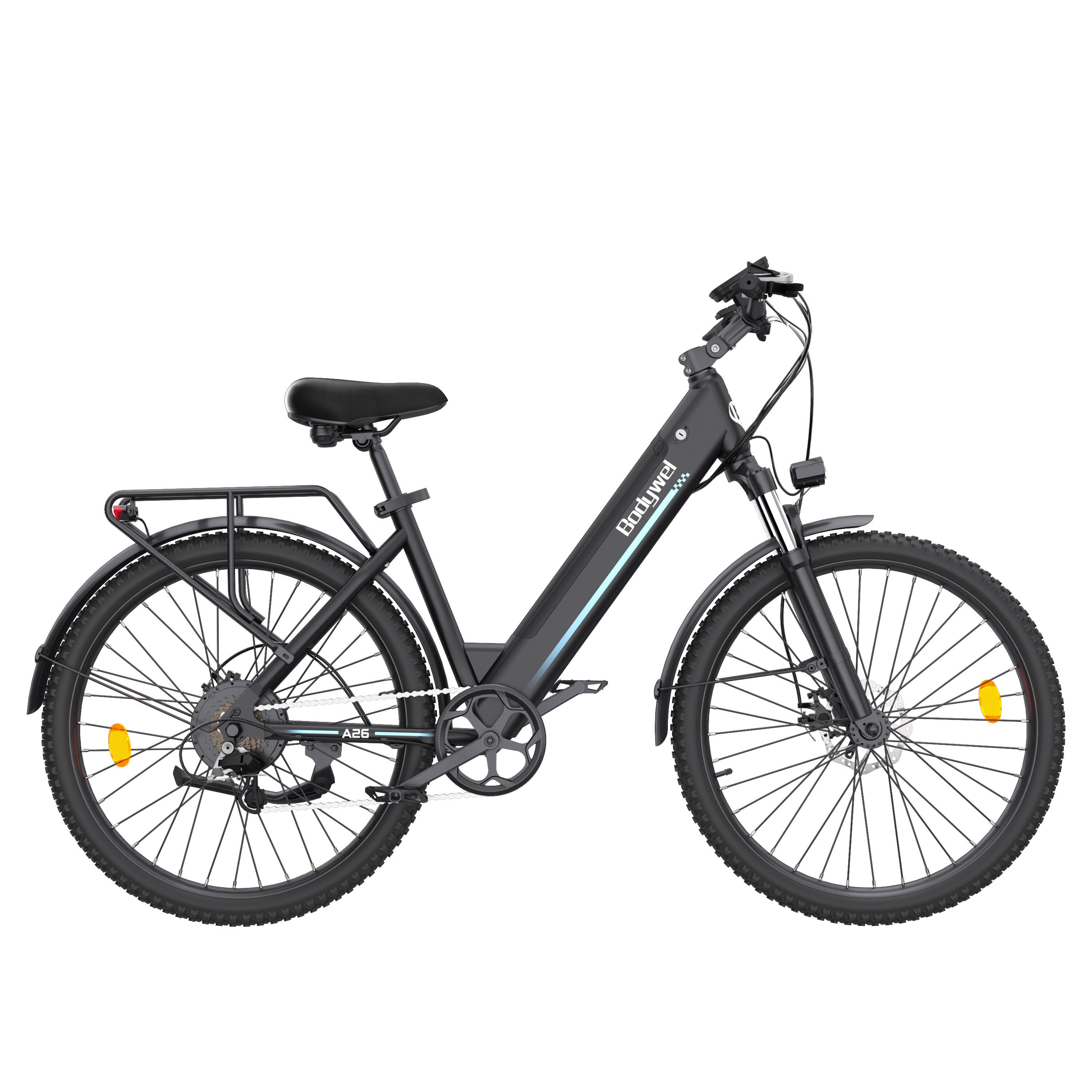A26 vélo électrique adulte, batterie 36V13Ah, pneus 26", Shimano 7 vitesses. 6/13