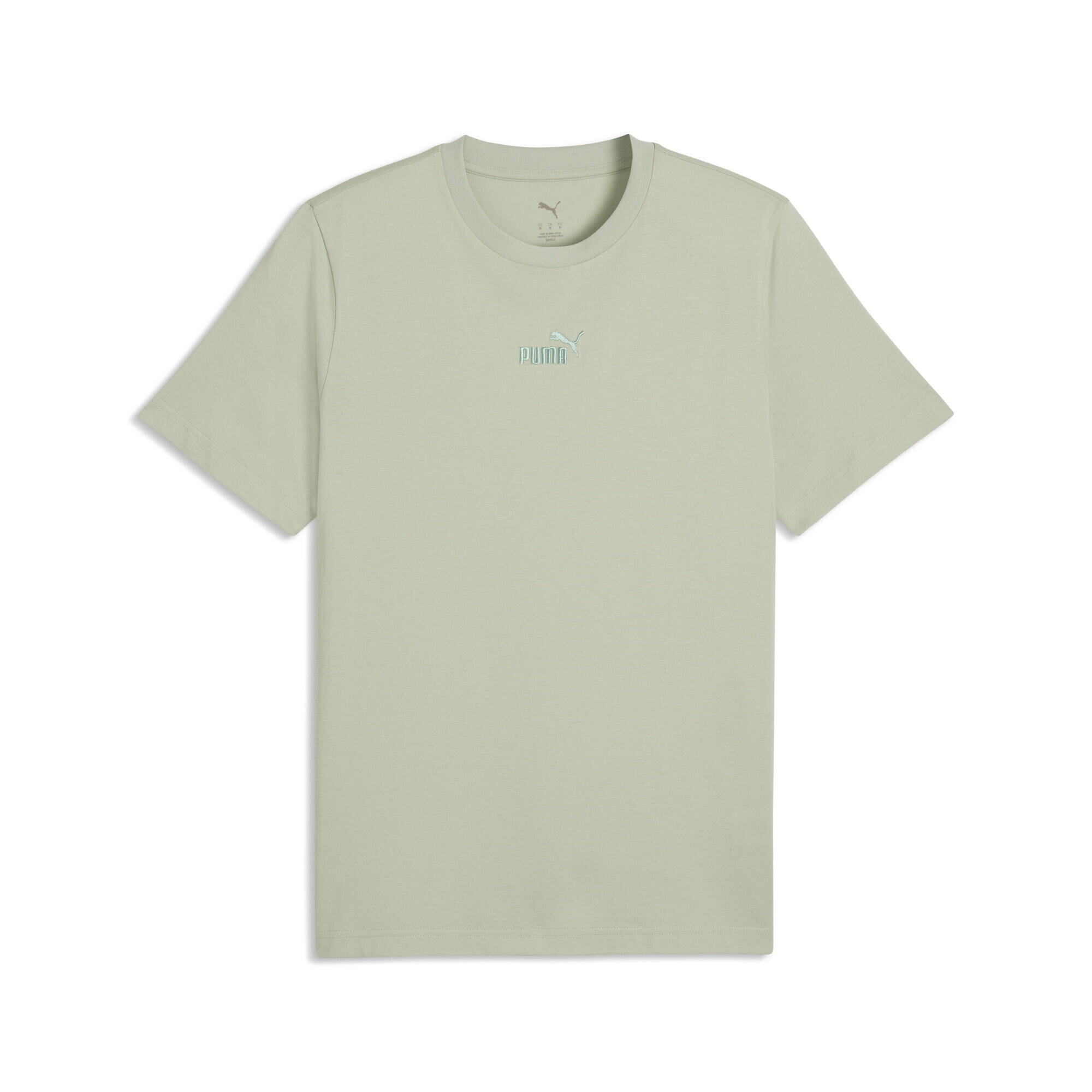 Tricou alergare bărbați logo mic Essentials Small No. 1 Logo, verde mentă PUMA