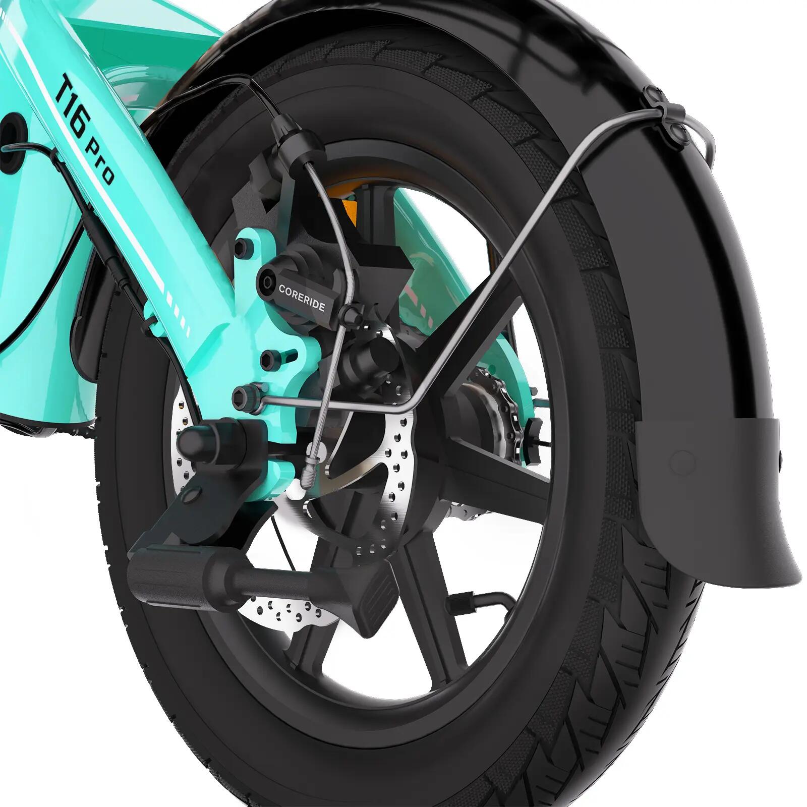 Opvouwbare E-Bike BODYWEL T16PRO 250W motor 36V 7.8Ah accu 3/7