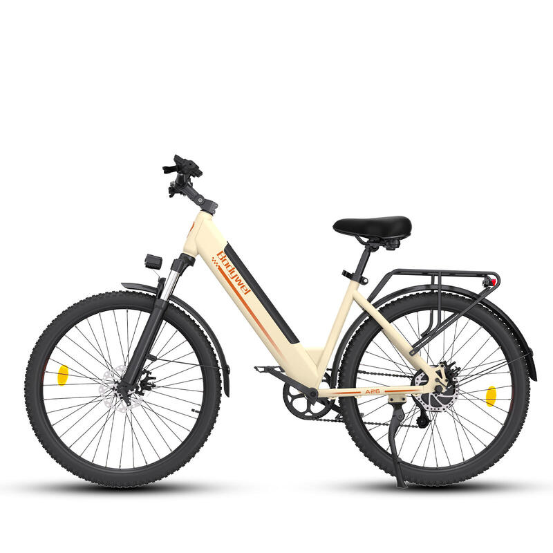A26 bicicletă electrică pentru adulți, baterie 36V 13Ah și roți de 26 de inci.