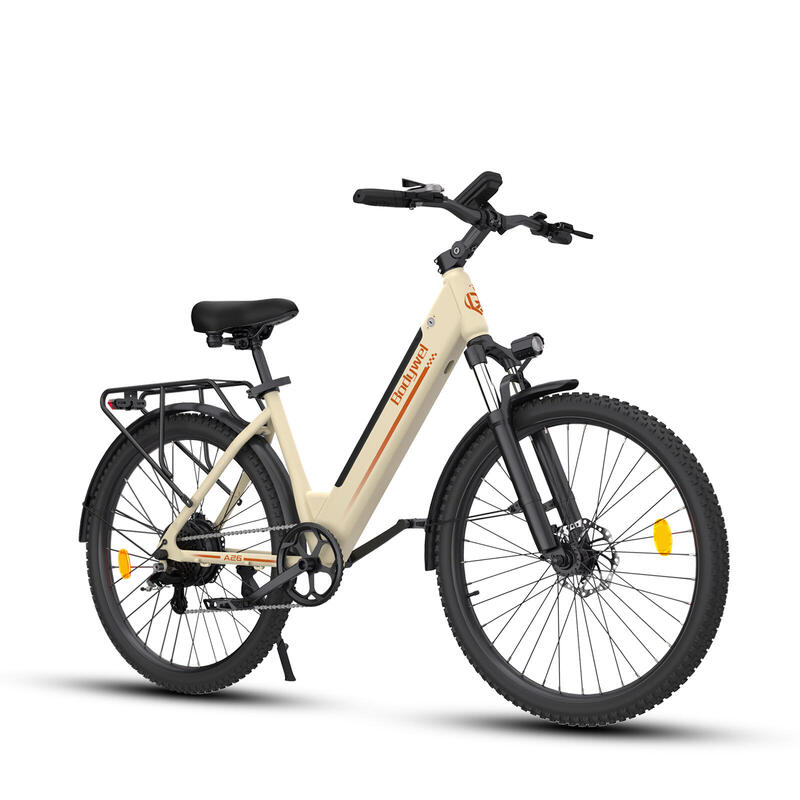 A26 bicicletă electrică pentru adulți, baterie 36V 13Ah și roți de 26 de inci.
