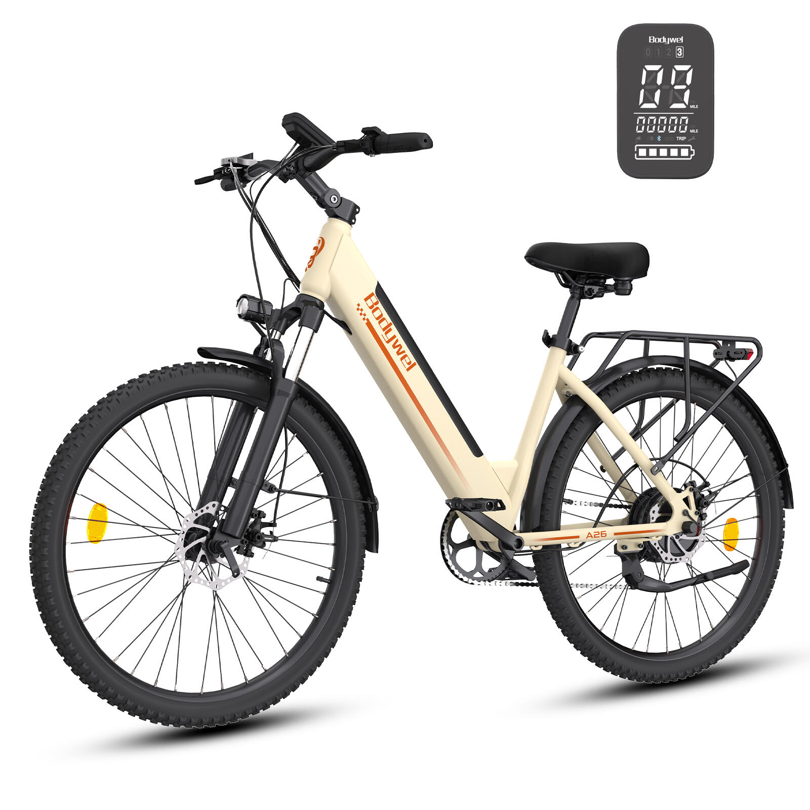 A26 vélo électrique adulte, batterie 36V13Ah, pneus 26", Shimano 7 vitesses. 2/8