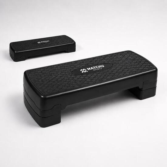 Step fitness aerobica regolabile 9/14 cm - pedana step per esercizi antiscivolo