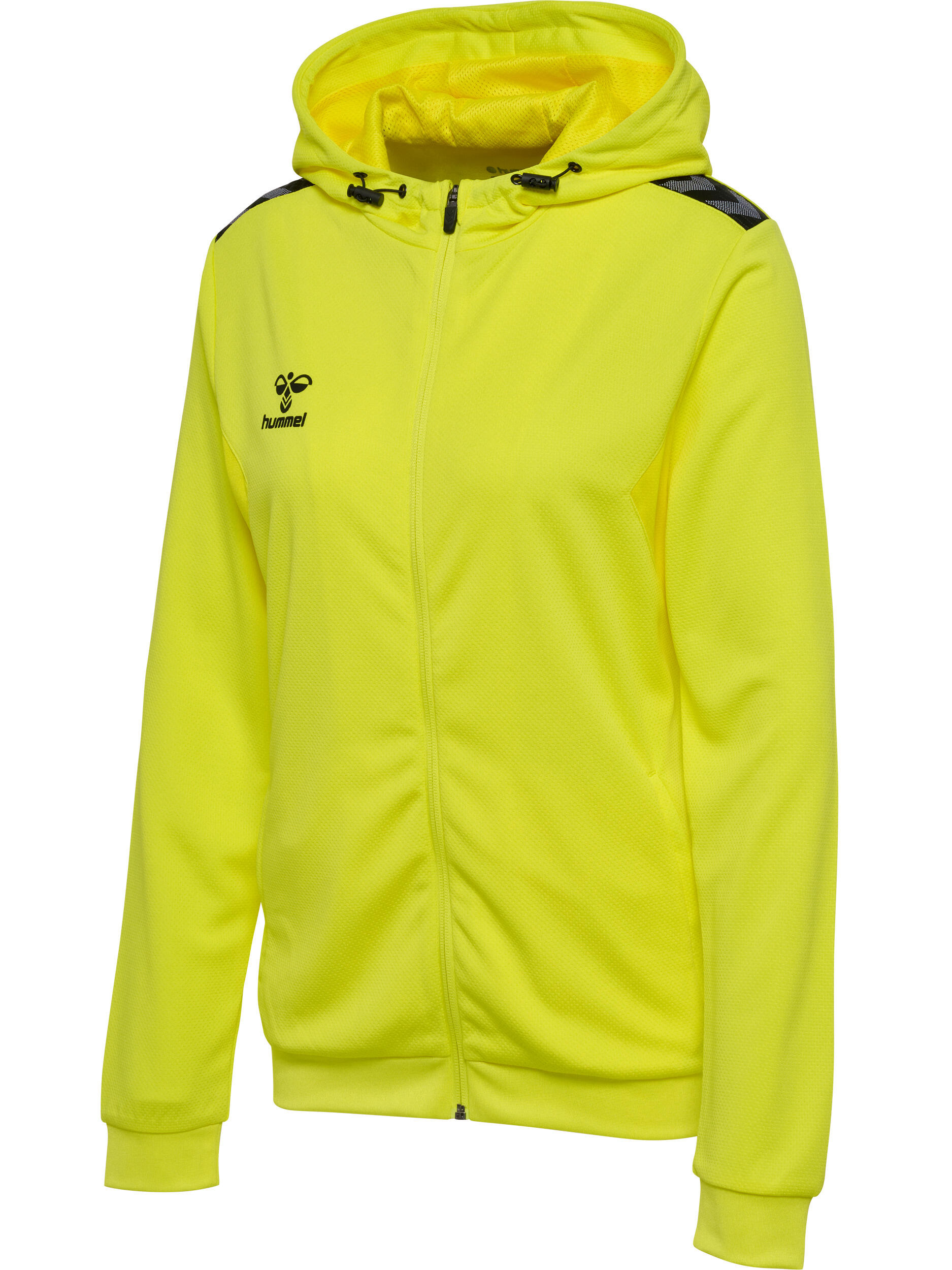 Damska poliestrowa bluza dresowa zapinana na zamek z kapturem Hummel Authentic