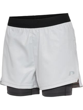 Verstellbare Taille Kurze Hose Innenhose Women 2-In-1 Damen