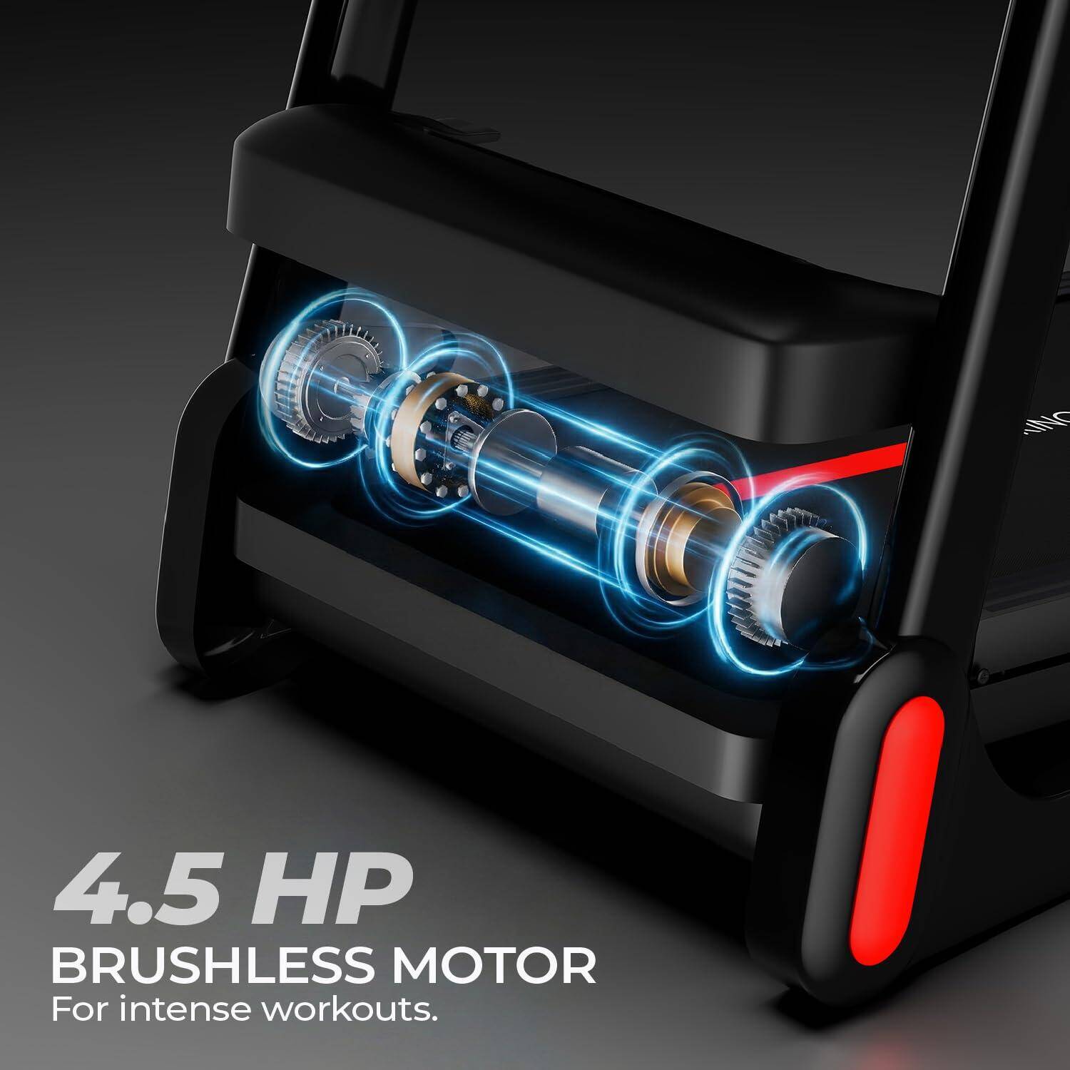 Lifelong 4.5HP Foldable Treadmill | Auto Incline | LED Display | 14 km/h Speed | 12 Preset Programs | Hydraulic Fold | Bluetooth FitShow App | 110kg Max Weight -  2