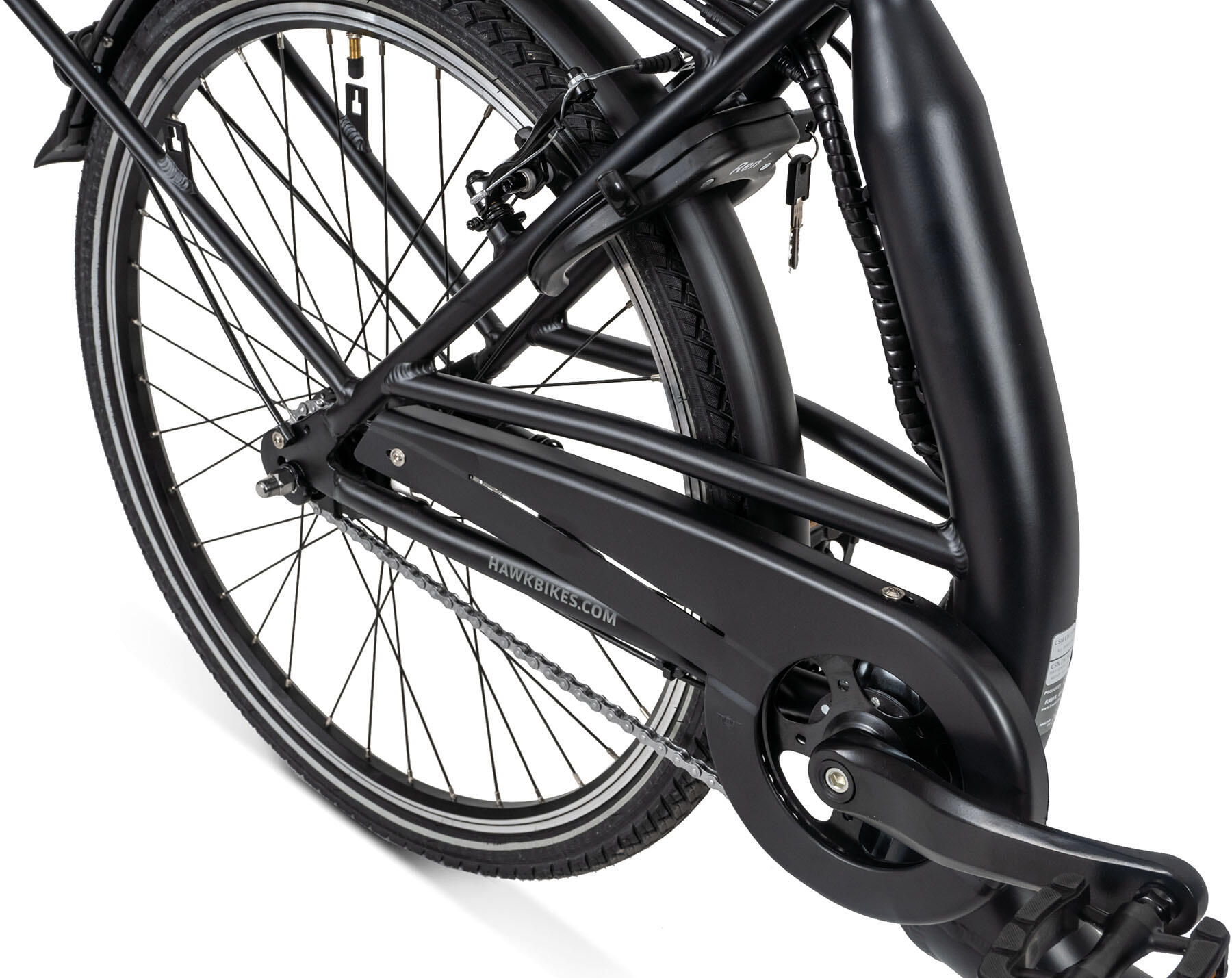 HAWK e-City Comfort Damen und Herren Tiefeinstiegs E-Bike 7/9