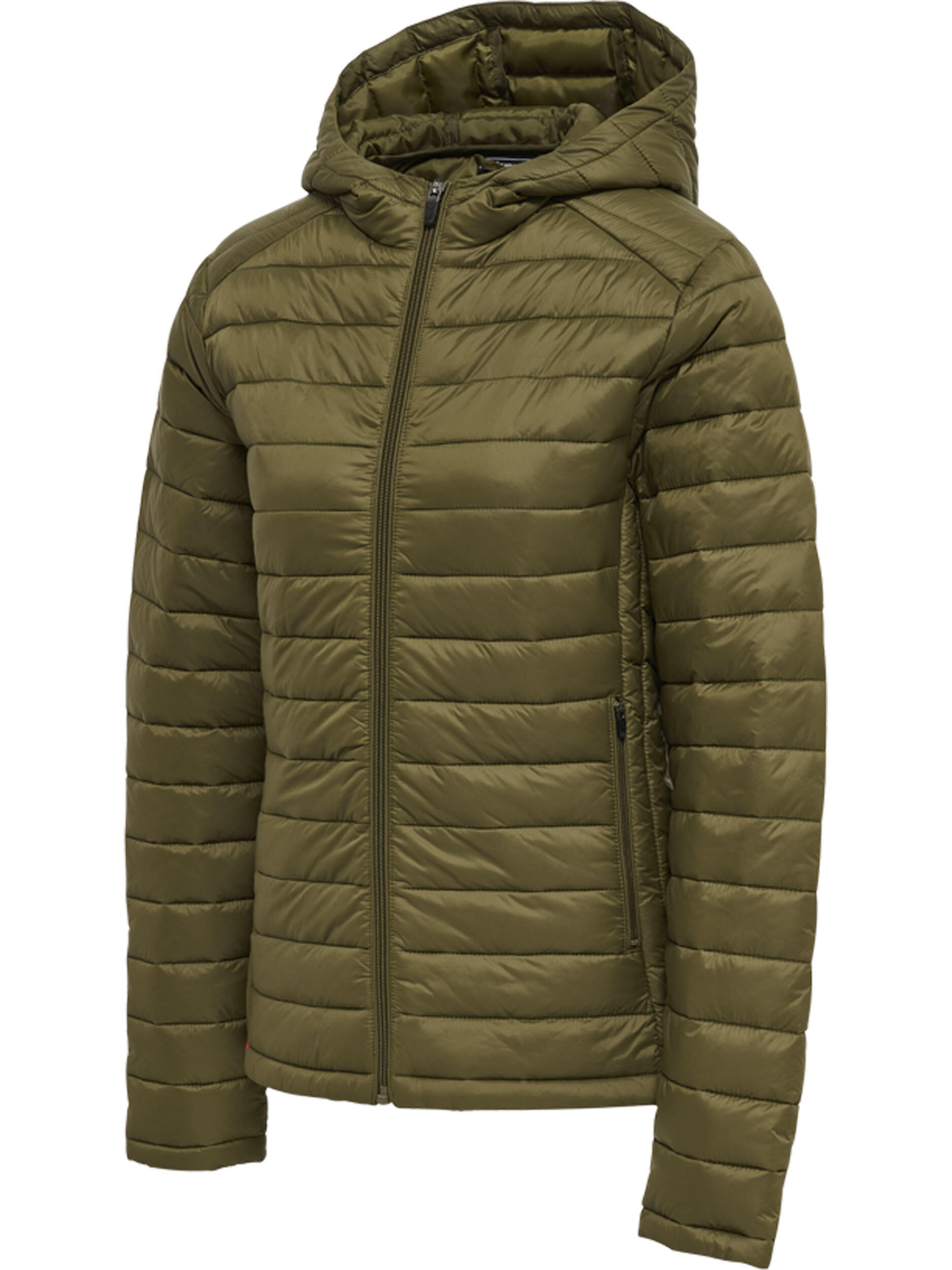 Piumino con cappuccio da donna Hummel Red 2/8