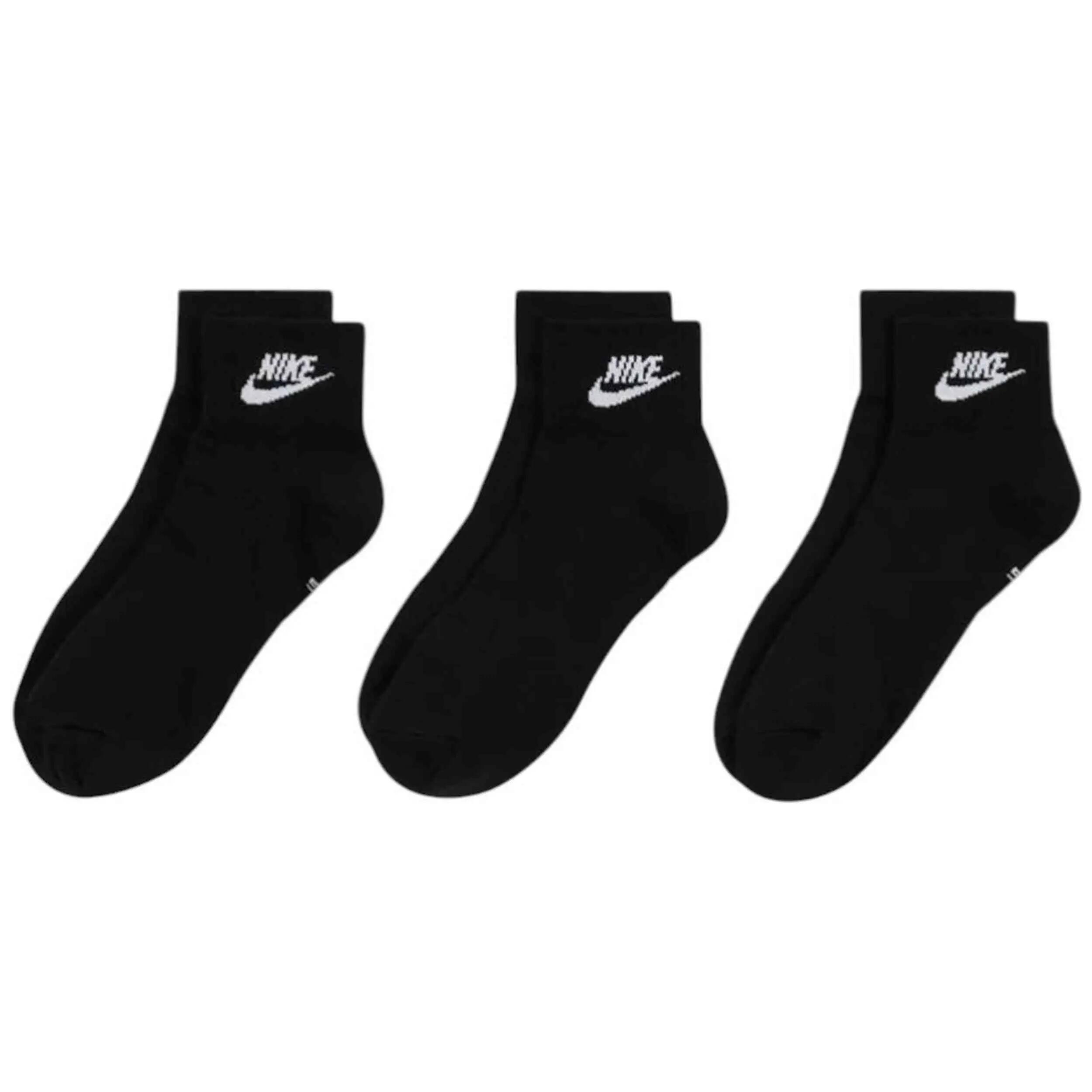 Calcetines al Tobillo Everyday Essential para Adultos Unisex Packs de 3 Negro 5/5