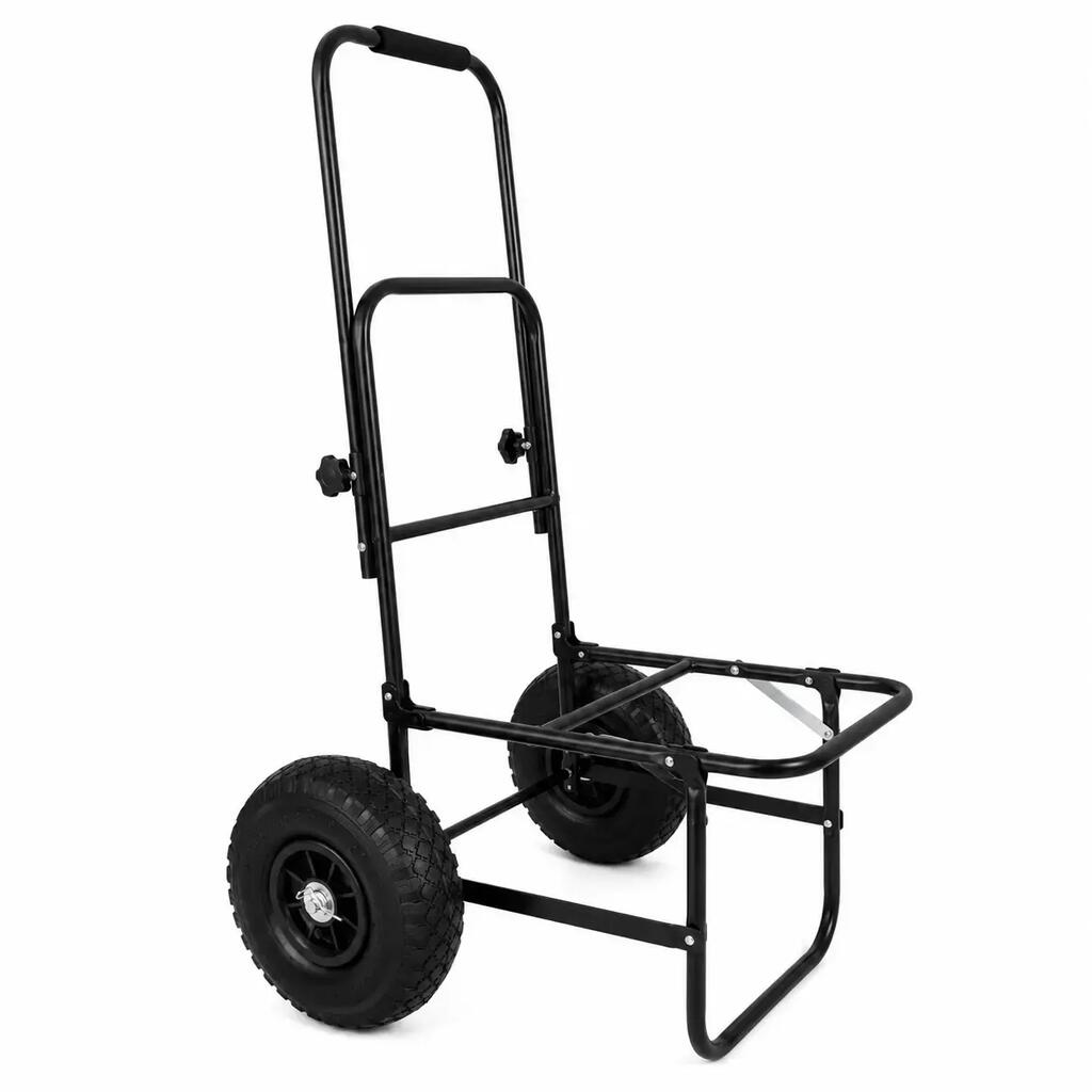 Folding Fishing Trolley 100 x 40 x 31 cm - Pneumatic Wheels - Adjustable