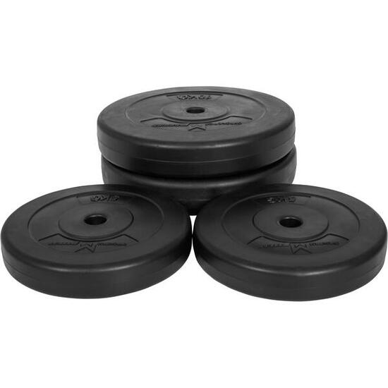 Gyronetics Halterschijven Set 30 kg - Bundel - 2 x 5 & 2 x 10 kg - Kunststof -