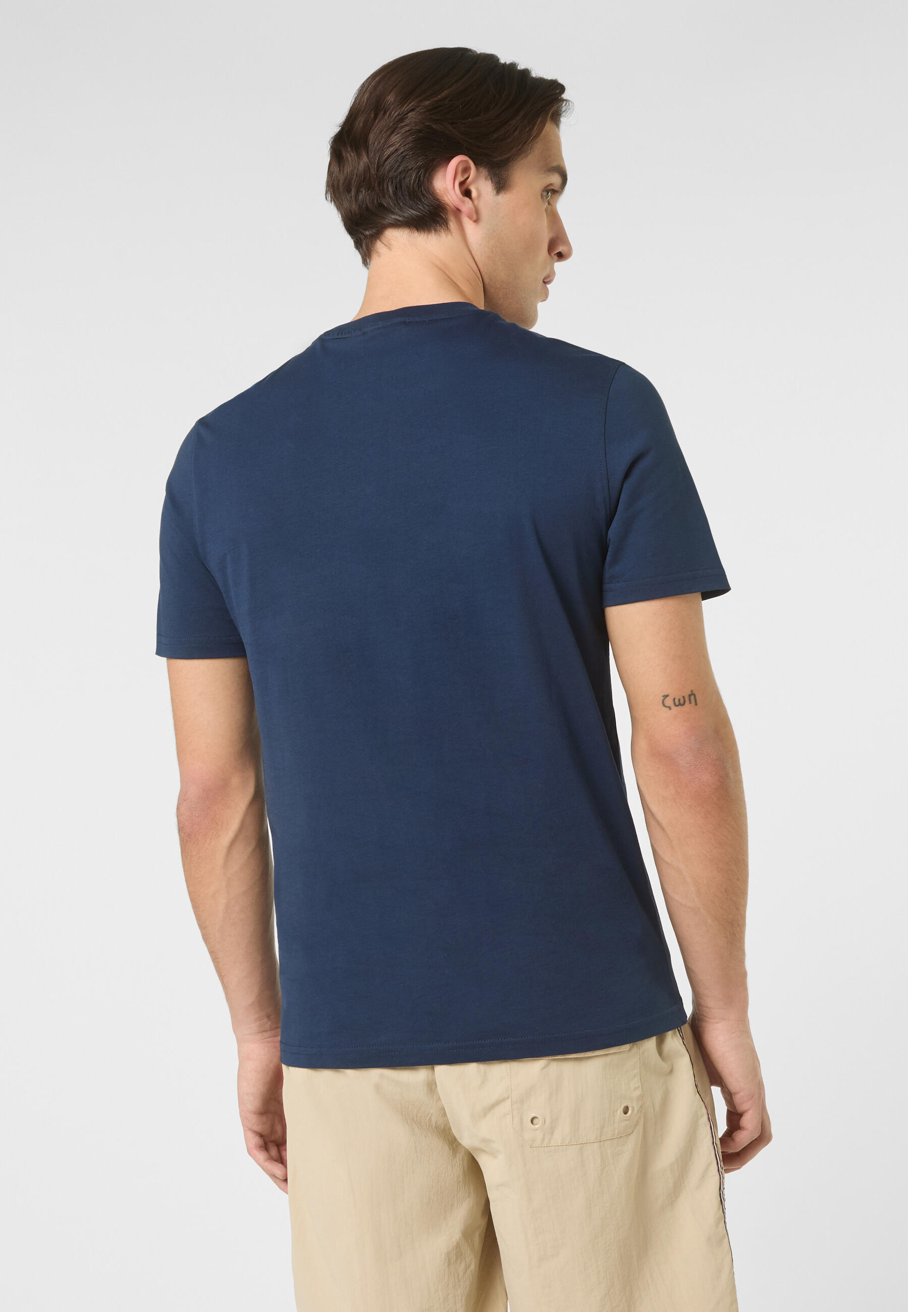 FILA Biella T-Shirt Uomo Logo Casual Sportiva Blu XL 2/6
