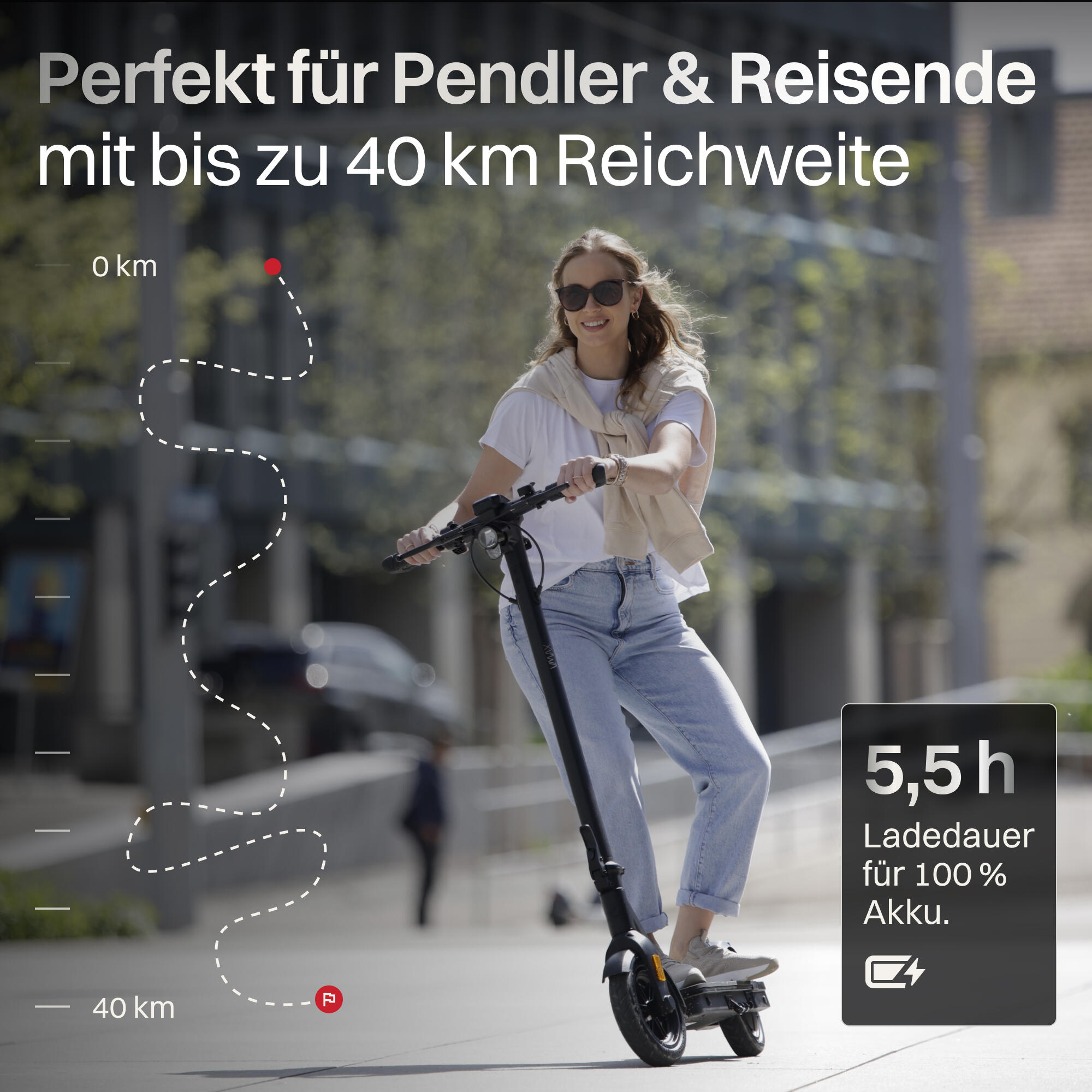 VX5 Pro GT, E-Scooter mit Straßenzulassung, mit Blinkern 8/8