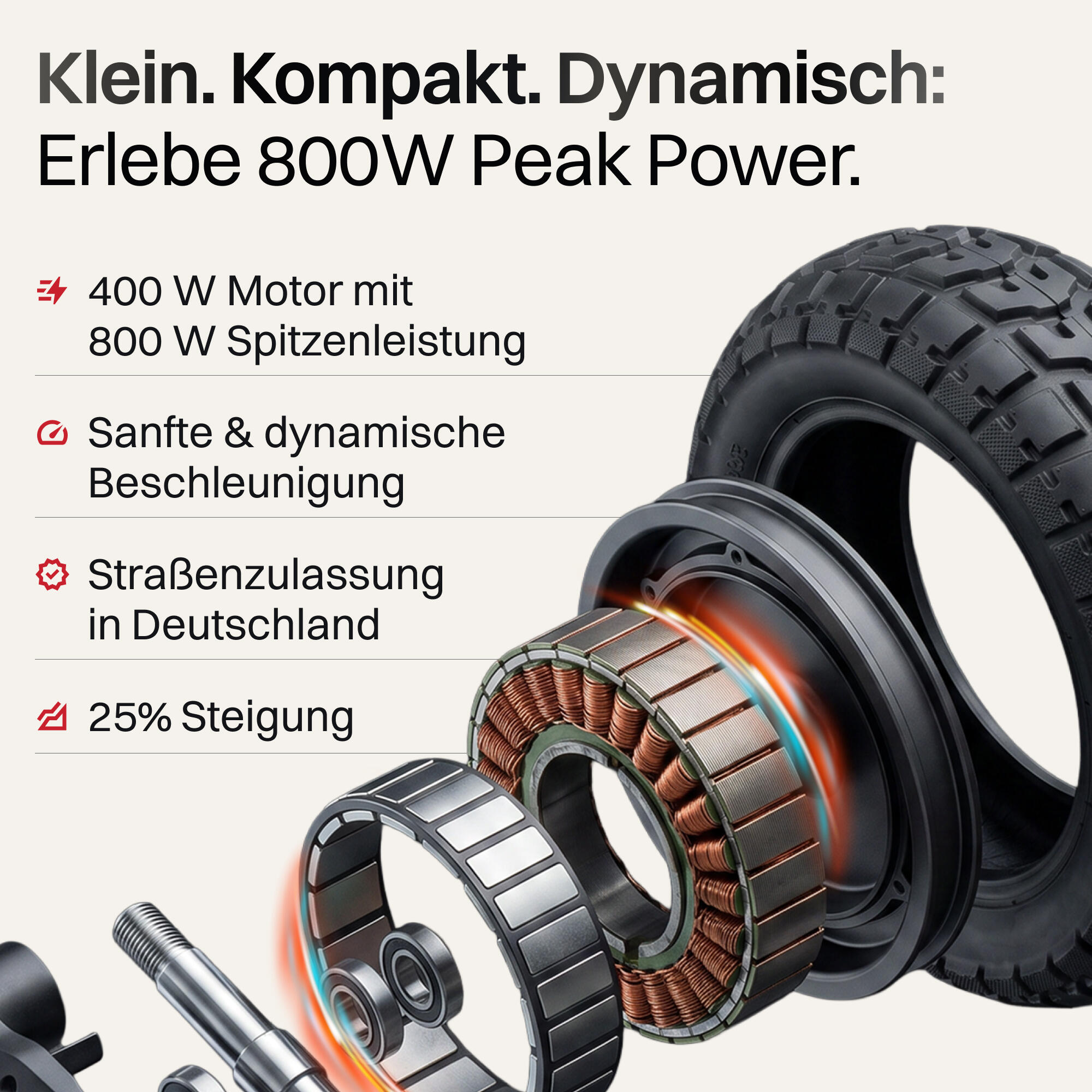 VX5 Pro ST - E-Scooter mit Straßenzulassung und 800W Peakleistung 8/8