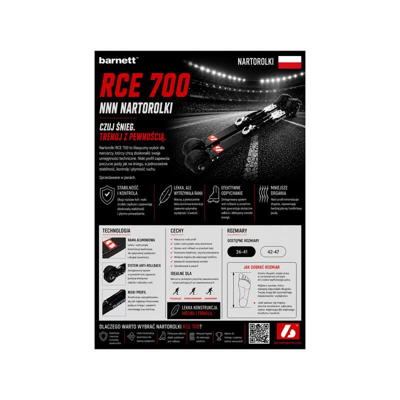  Legături de schi pe roți NNN BLACK RCE-700