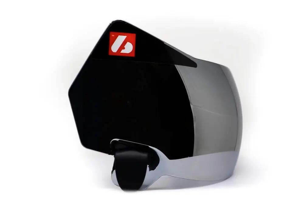 Visiera rigida REVE ER098 per casco Speed Flex, Cromo 5/5