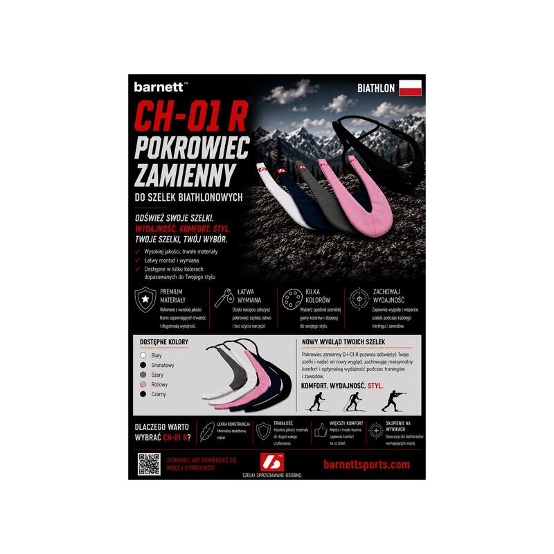 CH-01 R Alb Husă de schimb pentru ham de biatlon