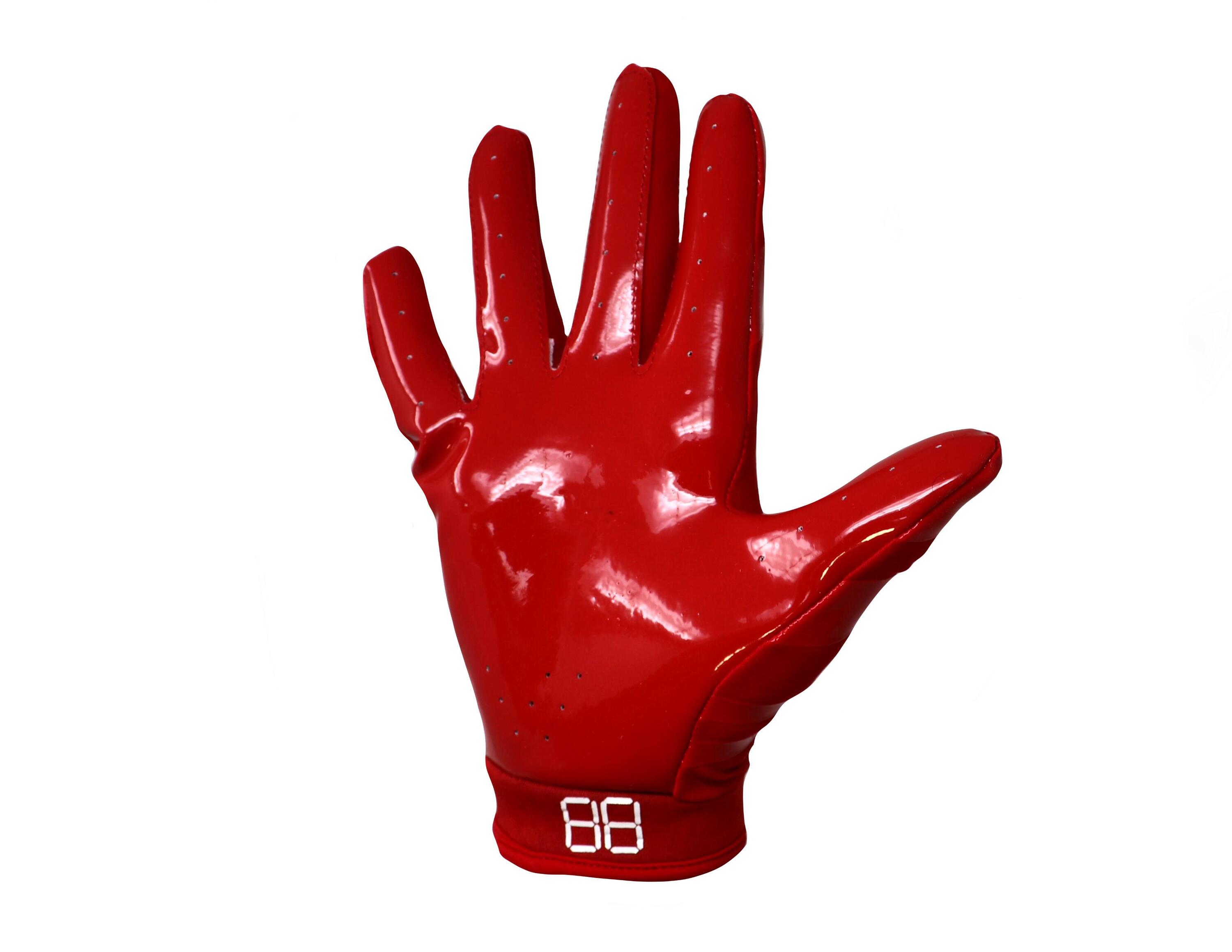 pro-ontvanger American football-handschoenen, RE, DB, RB, Rood FRG-03 6/6