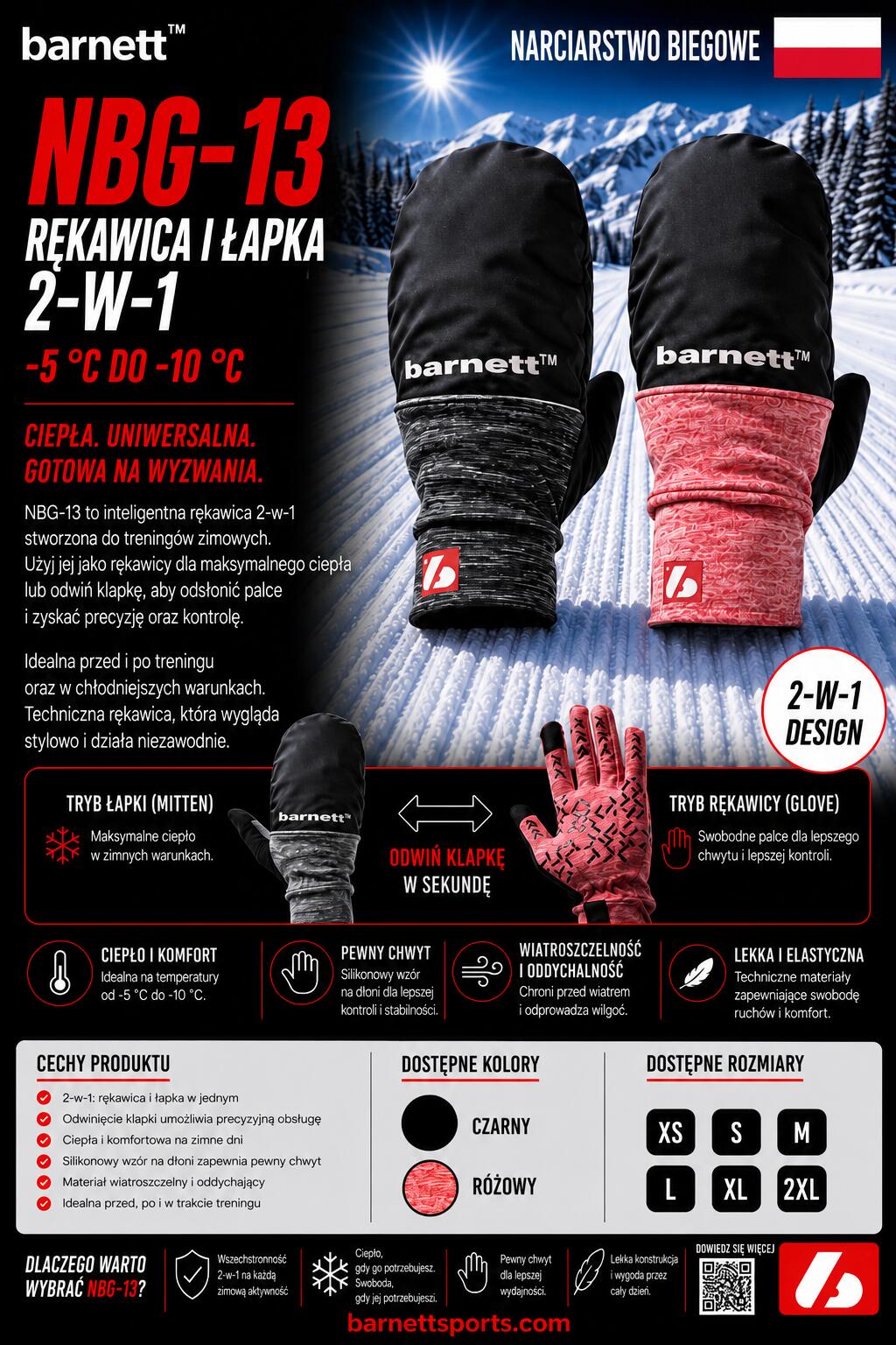 NBG-13 Mitten skihandschoenen -5°/-10° 7/7
