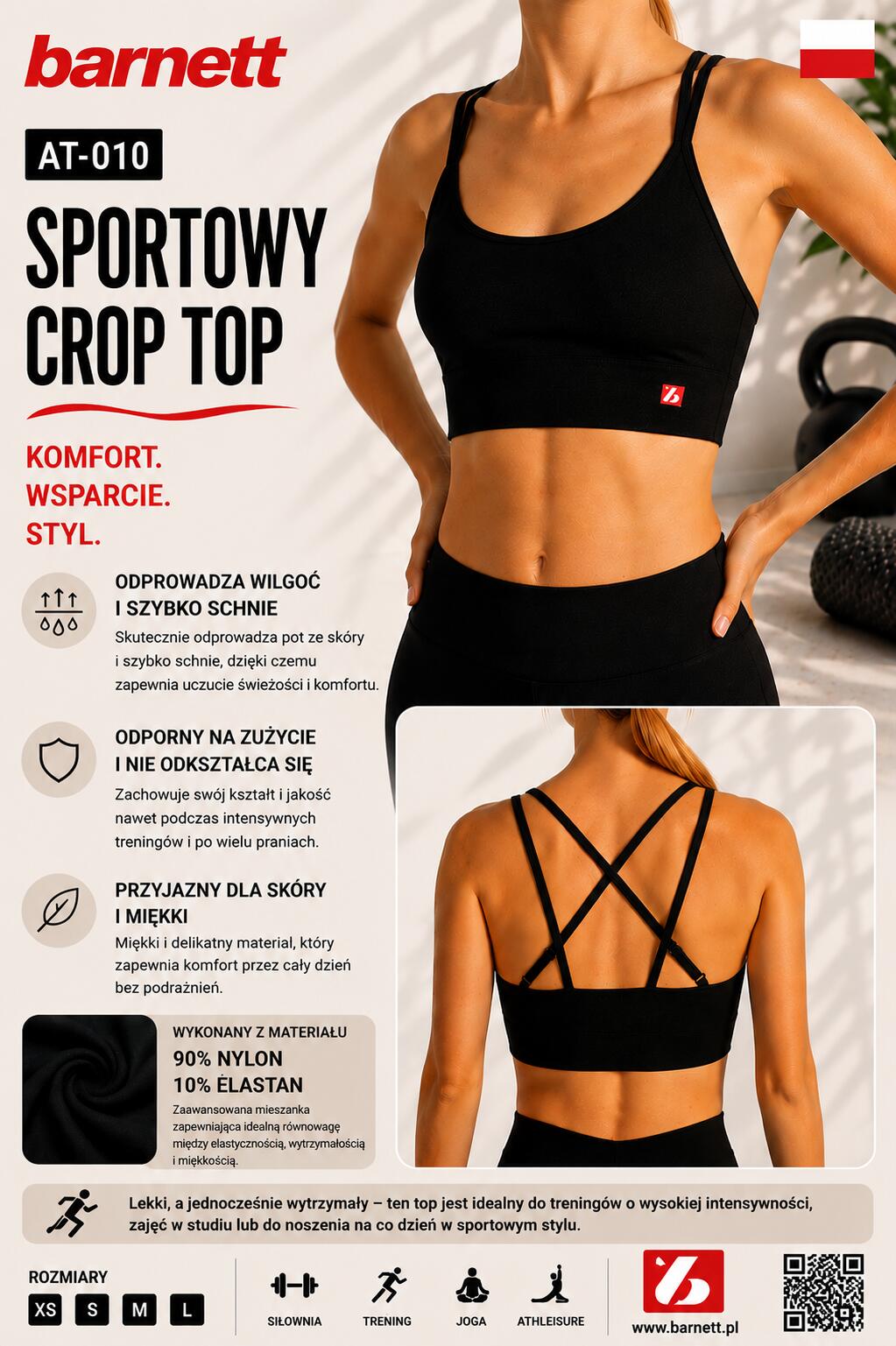 AT-010 TOP Sport - TOP Sportowy, Czarny 6/6