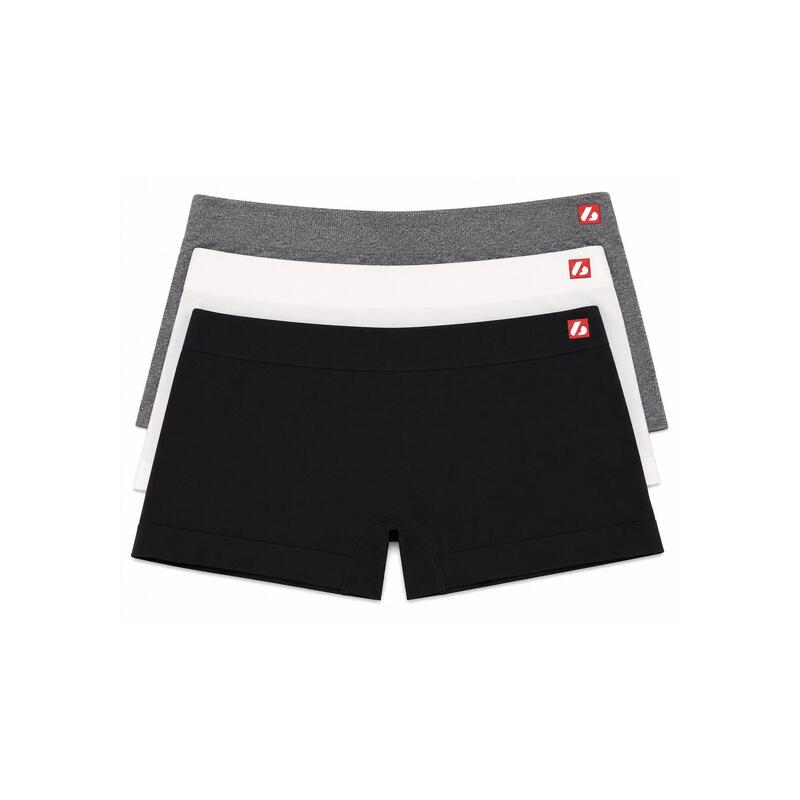 US-002 Shorty – Set de 3 piese, Negru, Gri, Bej (S)