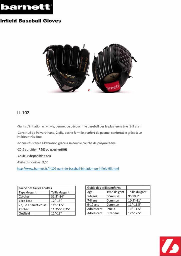 Einweihungs-Baseballhandschuh REG JL-102 7/7