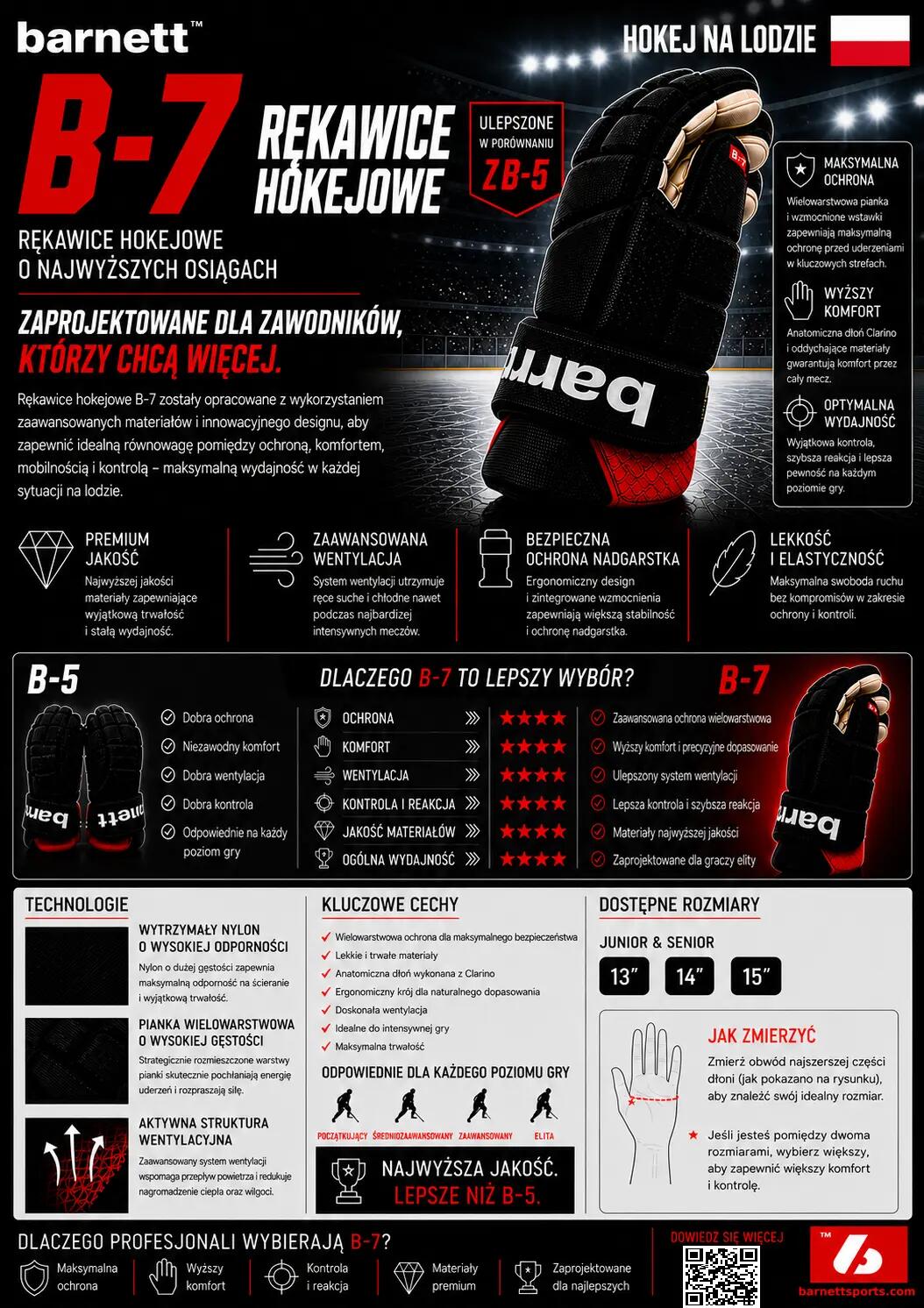 B-7 Wettkampf-Hockeyhandschuh 7/7