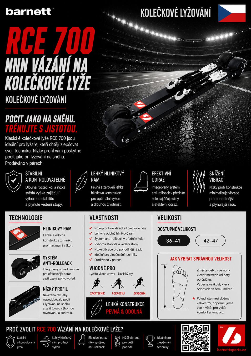 RCE-700 Wiązania NNN Koło narciarskie CZARNE 7/7