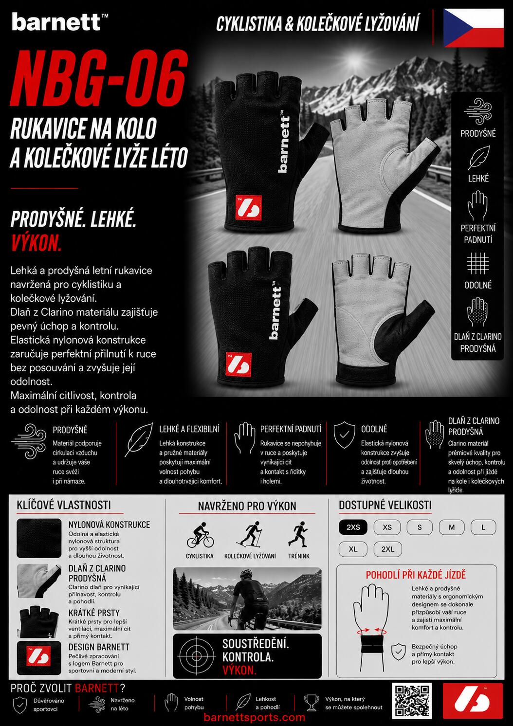 NBG-06 Rekawice letnie na narty i Nordic Walking 7/7