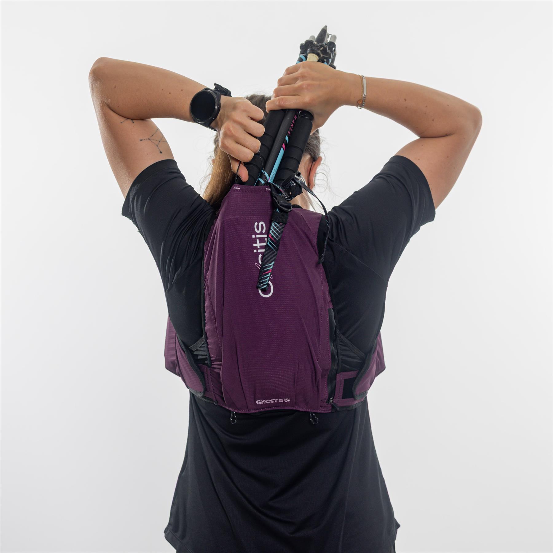 Oxsitis Ghost 8 Grey Pink Women's Hydration Bag 6/7